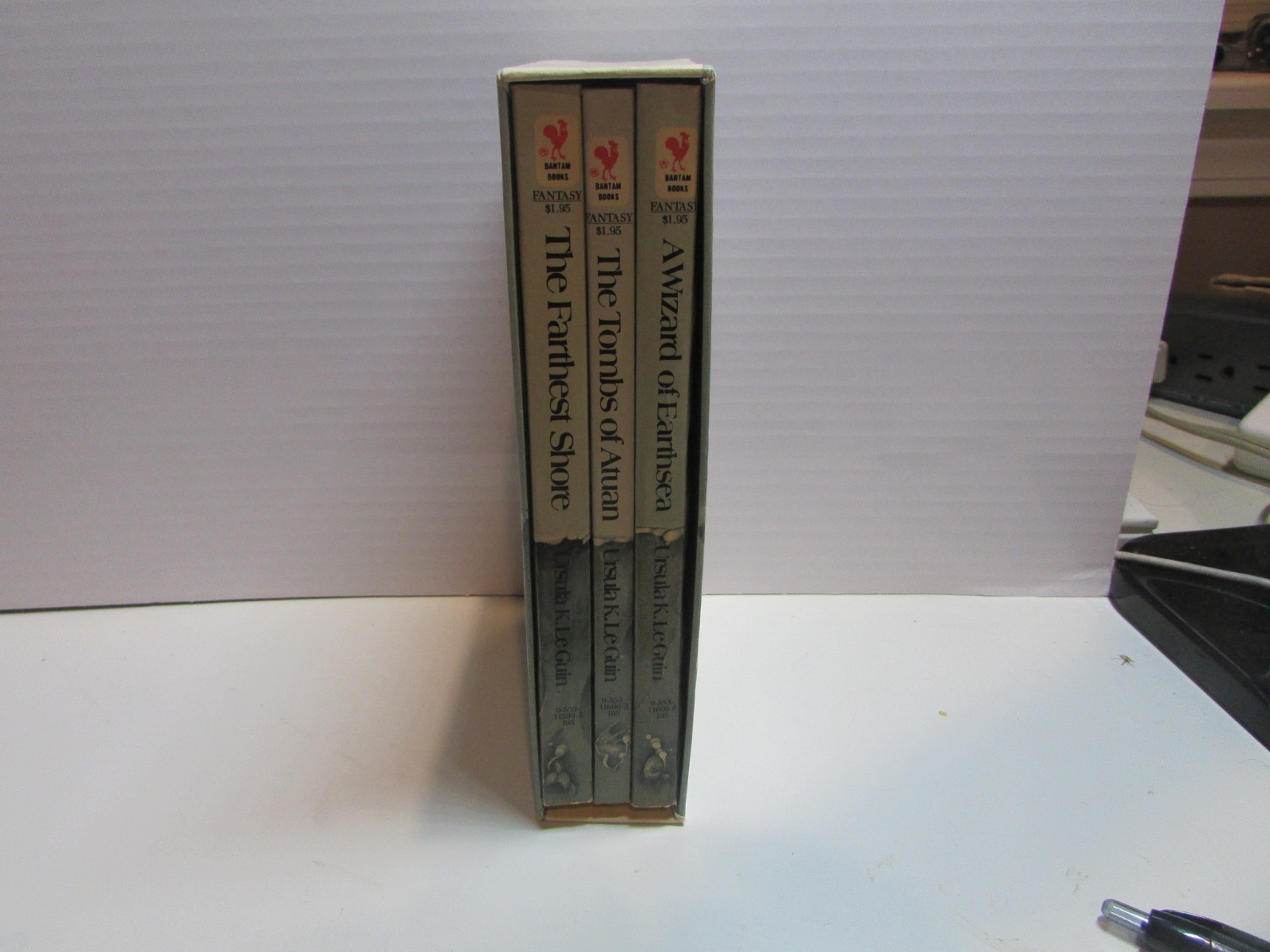 The Earthsea Trilogy by Ursula K Le Guin Paperback Books Bantam Edition 1977-78