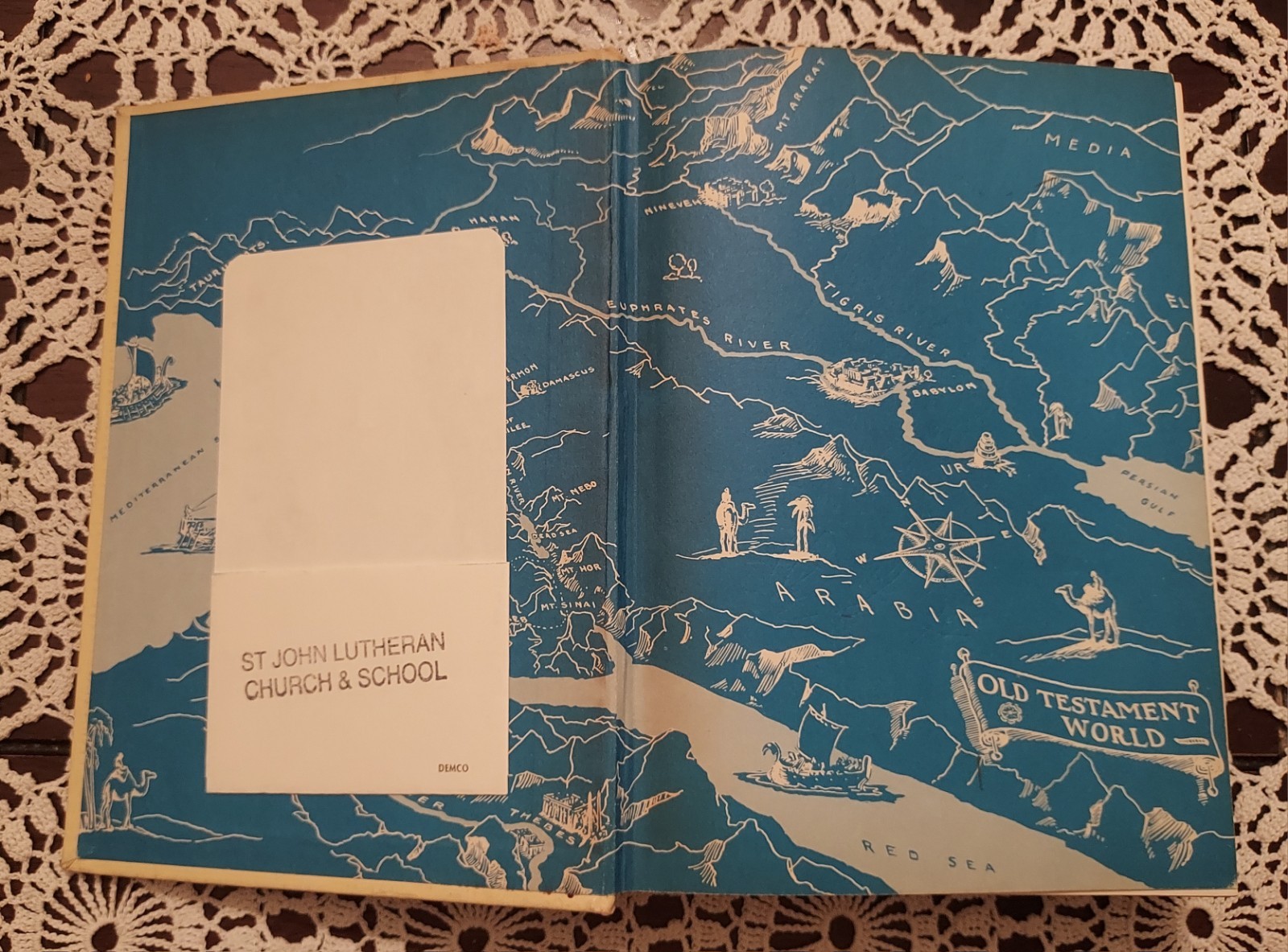 Vintage 1955 Egermeier’s Illustrated Bible Story Book Hardcover Christian
