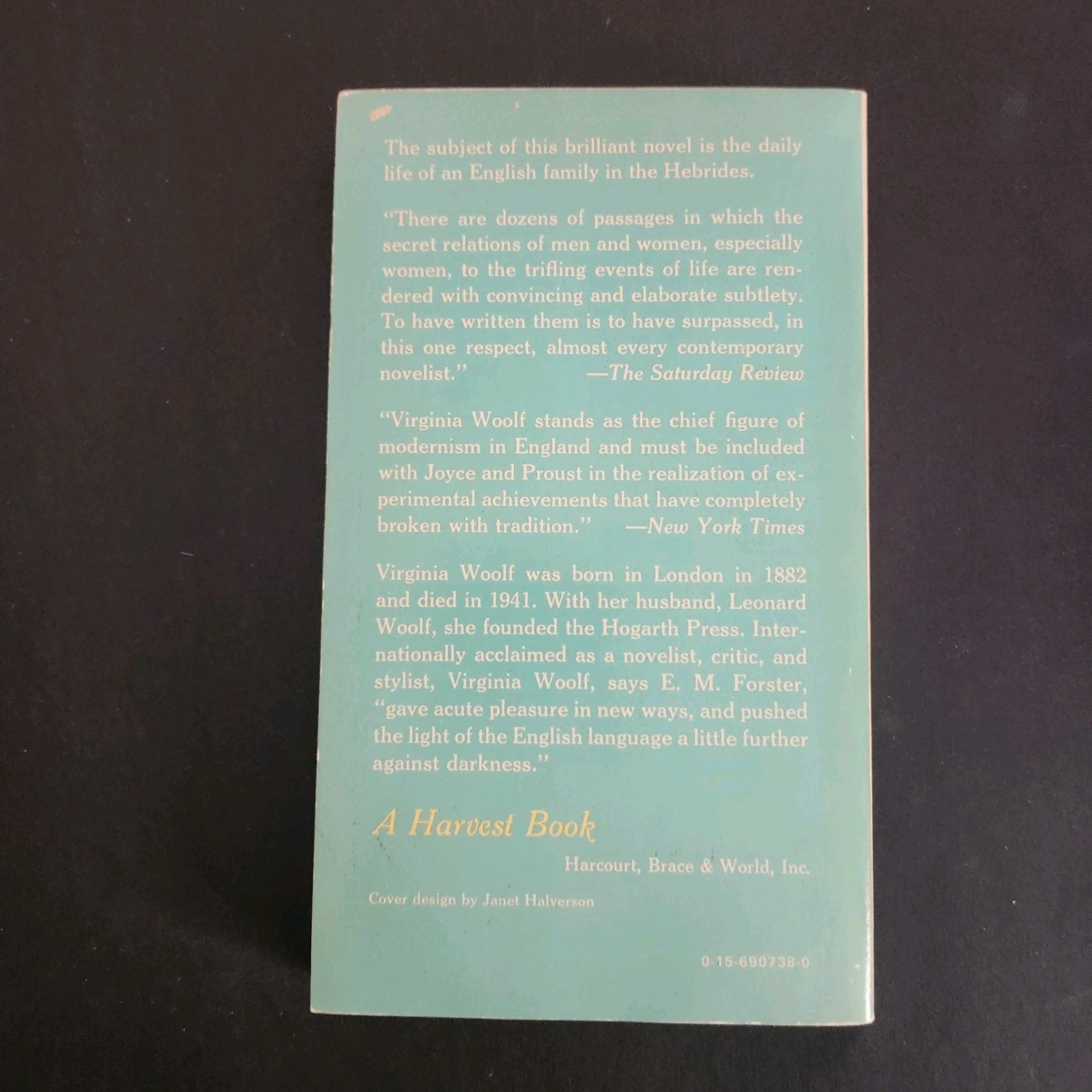 To the Lighthouse by Virginia Woolf 1955 Paperback Harvest