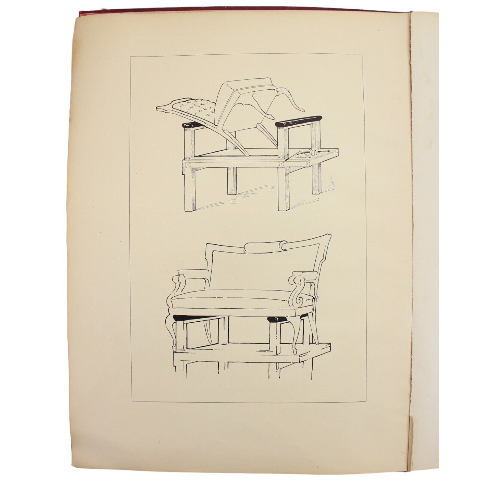 FURNITURE UPHOLSTERY VINTAGE 1923 COUCHES CHAIRS TOOLS GIMPING SPRINGS ADVANCED