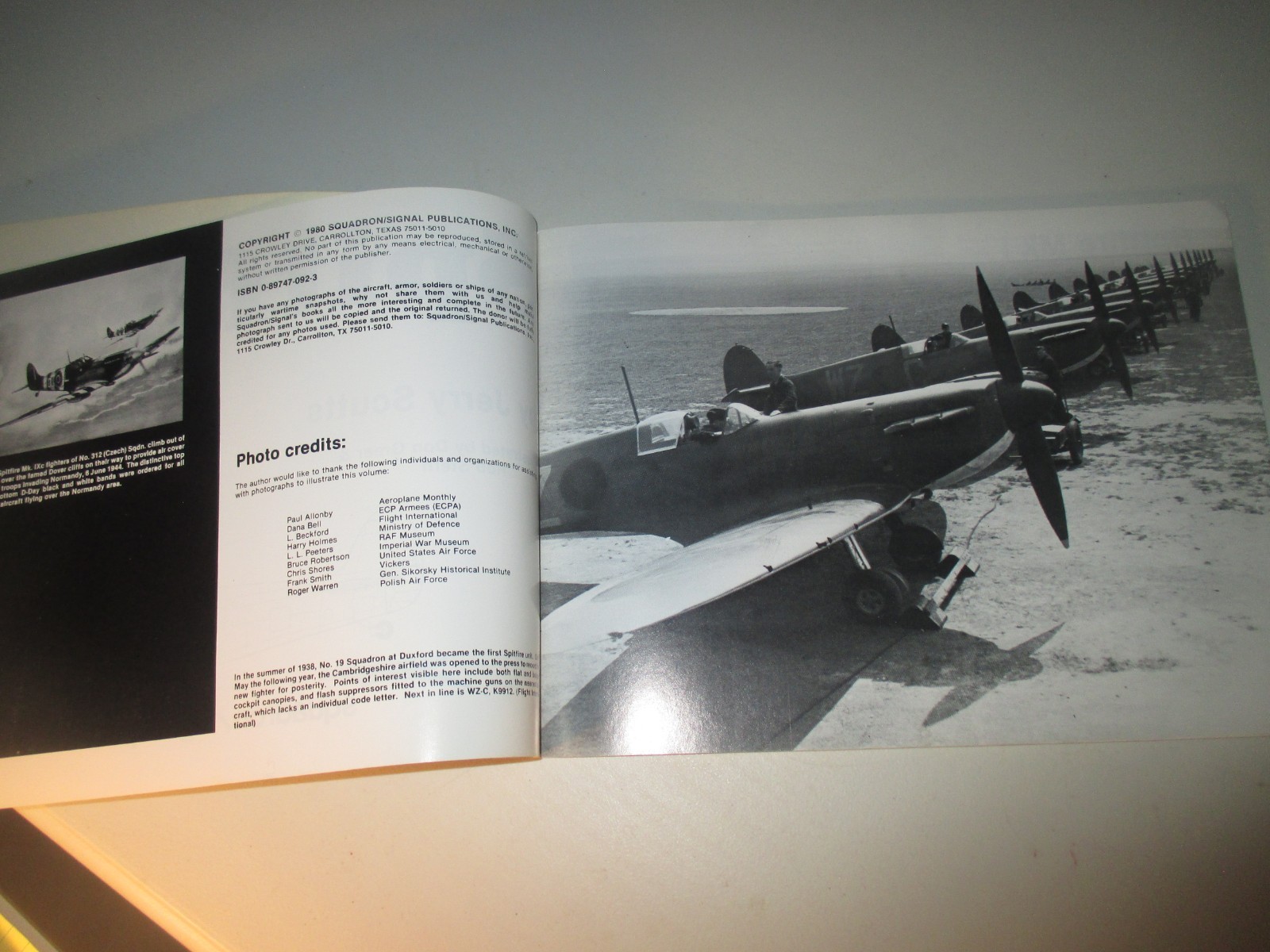 Lot 3 Squadron Signal Publications Aircraft In Action Books USN Spitfire Delta