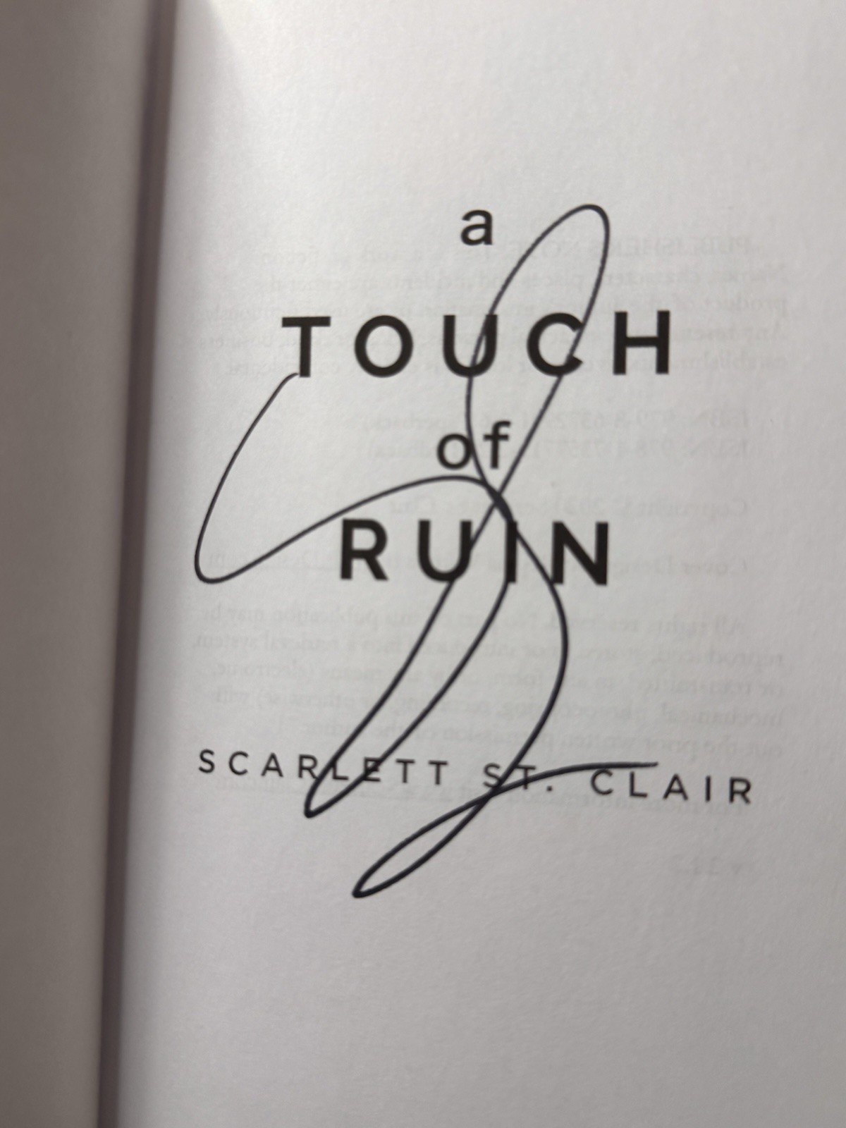 Scarlett St. Clair Hades & Persephone 4 Books Touch of Darkness Autographed
