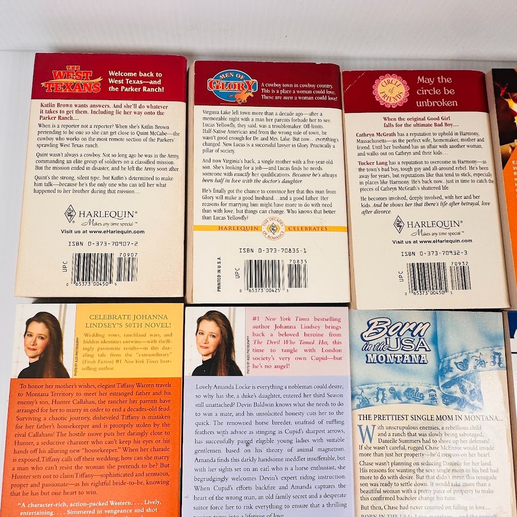 Lot of 15 Romance Paperback Novels/Books Multiple Titles & Authors