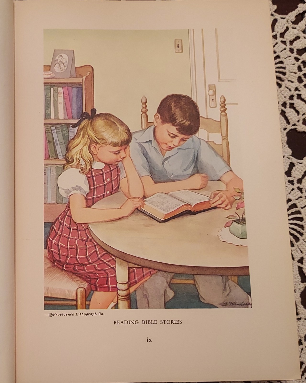 Vintage 1955 Egermeier’s Illustrated Bible Story Book Hardcover Christian