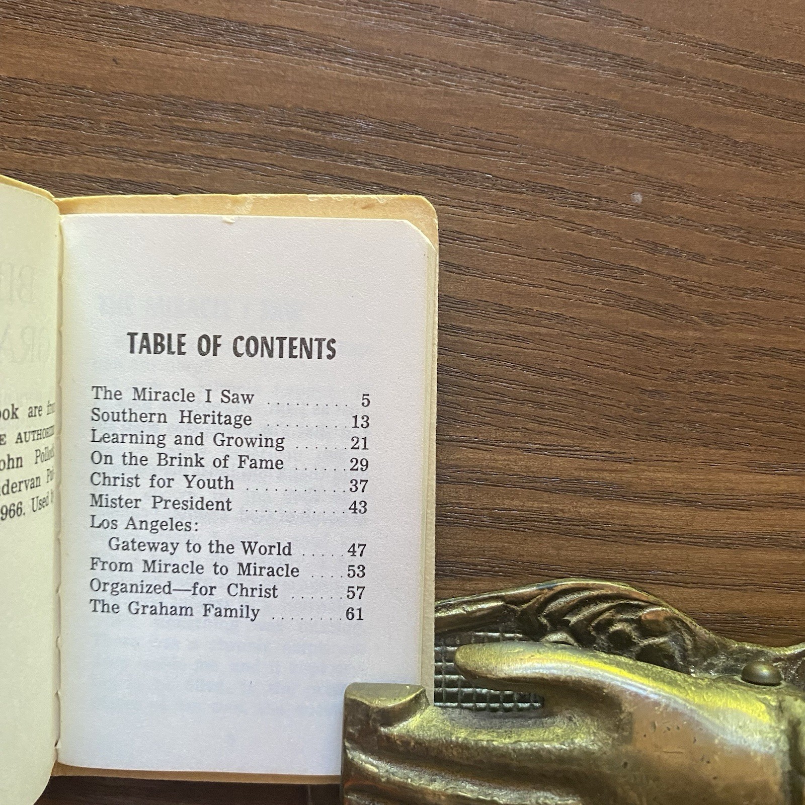 Billy Graham Miniature Book 1968 Charles Keysor 3 x 2 Softcover Christian