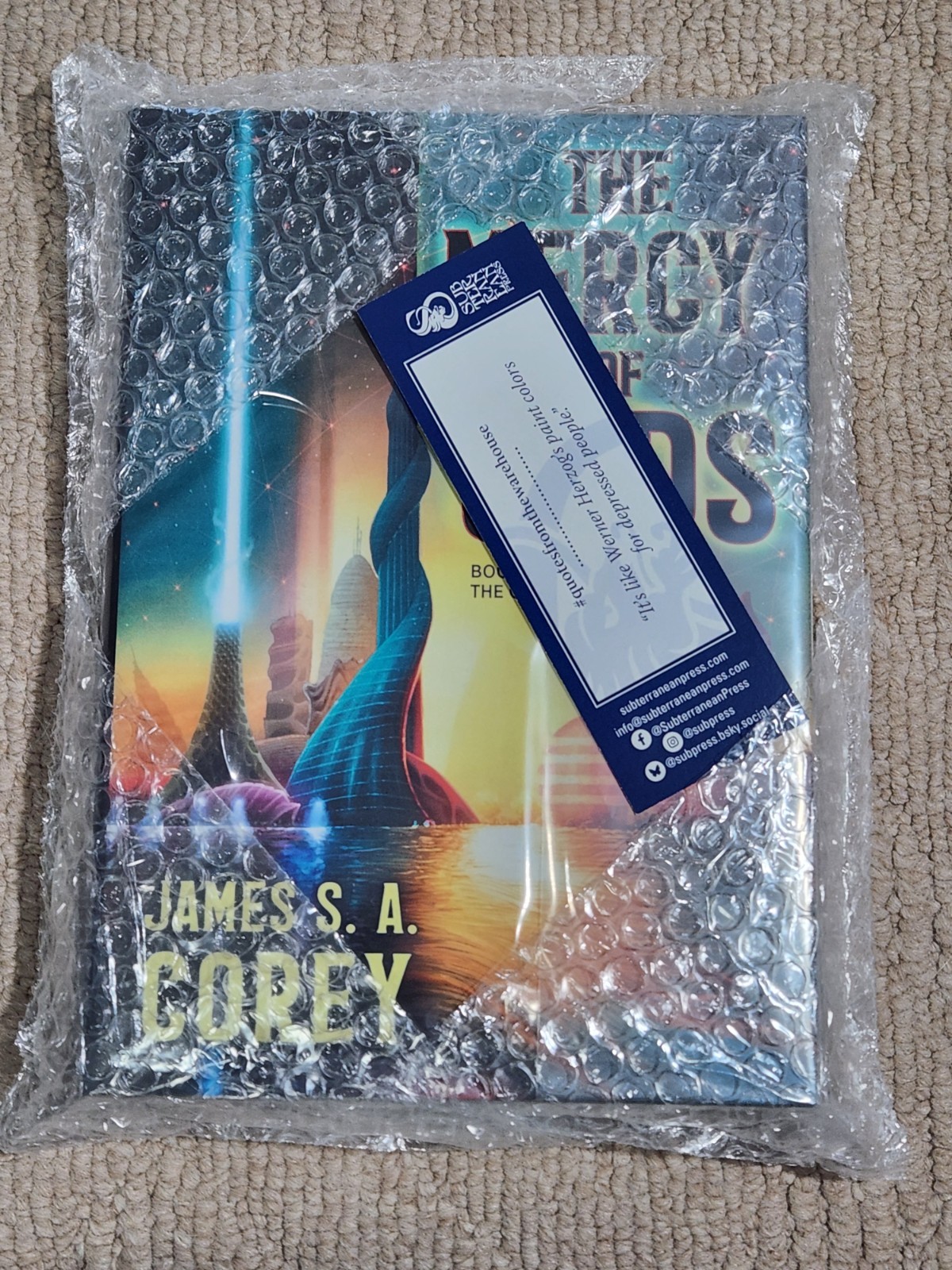 The Mercy of Gods James S. A. Corey SIGNED Subterranean Press Special Edition