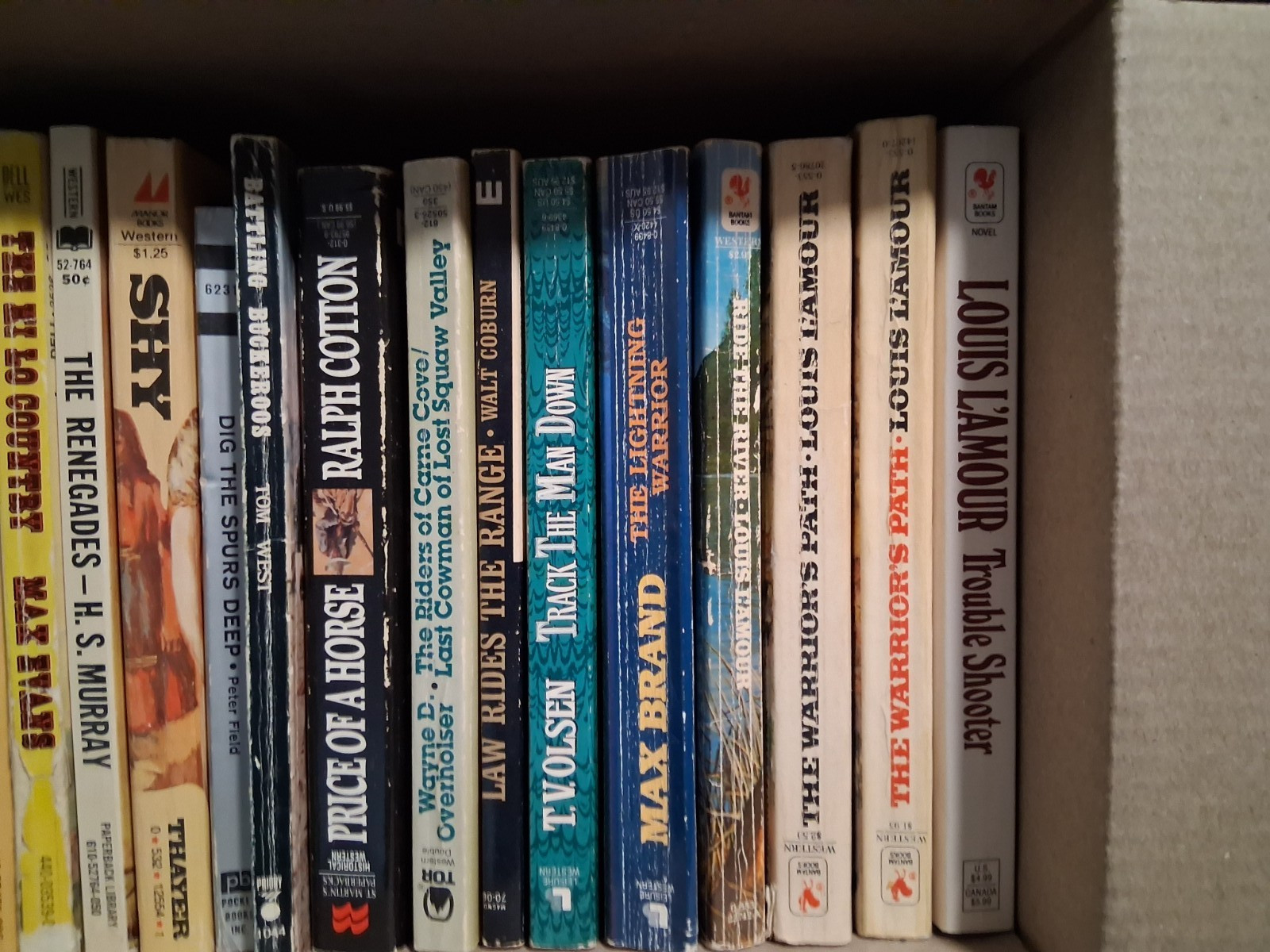 Western Book Lot (21) Zane Greg Ray Hogan Vintage BOX A