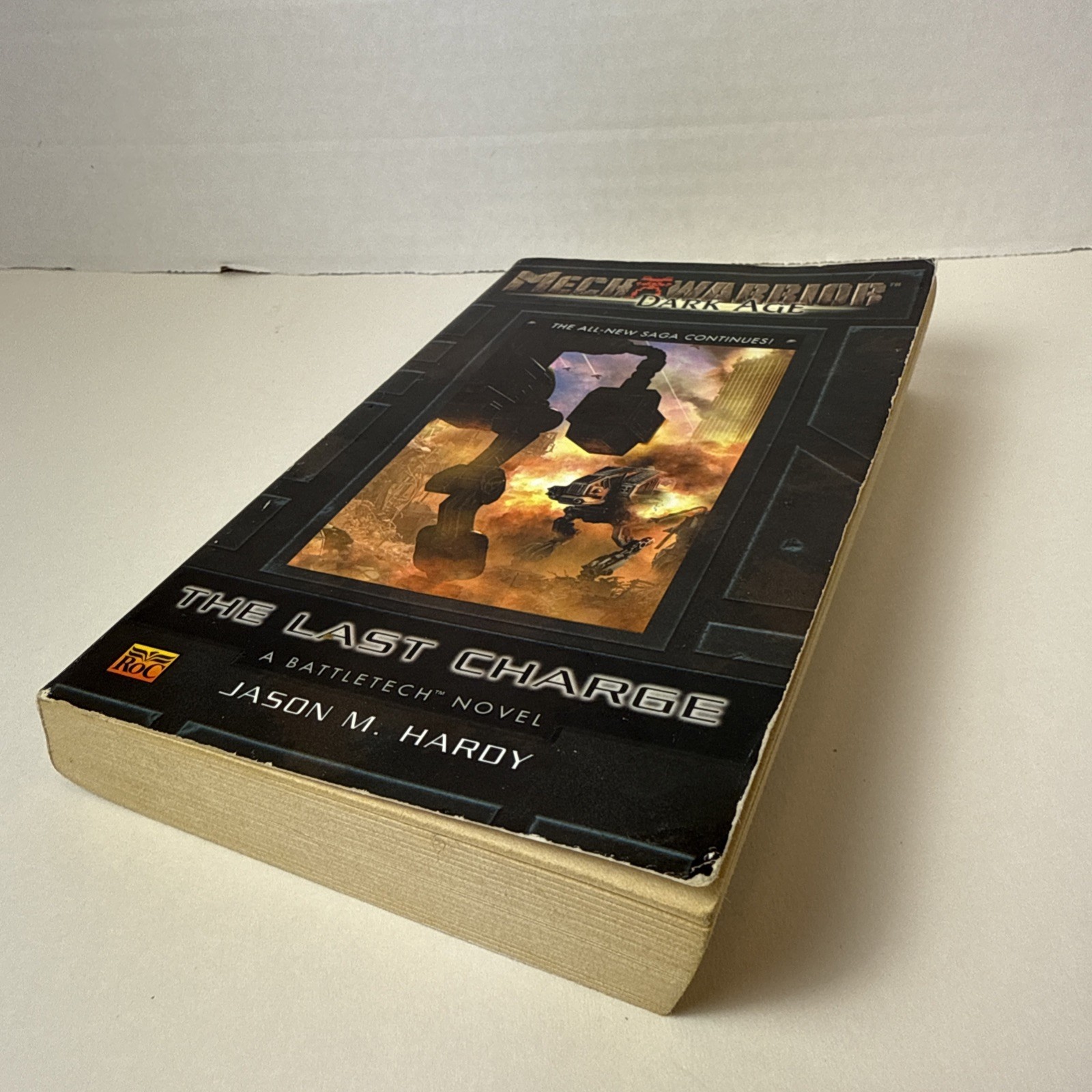 Mechwarrior Dark Age Novel Last Charge Jason Hardy Sci-fi Paperback Battletech