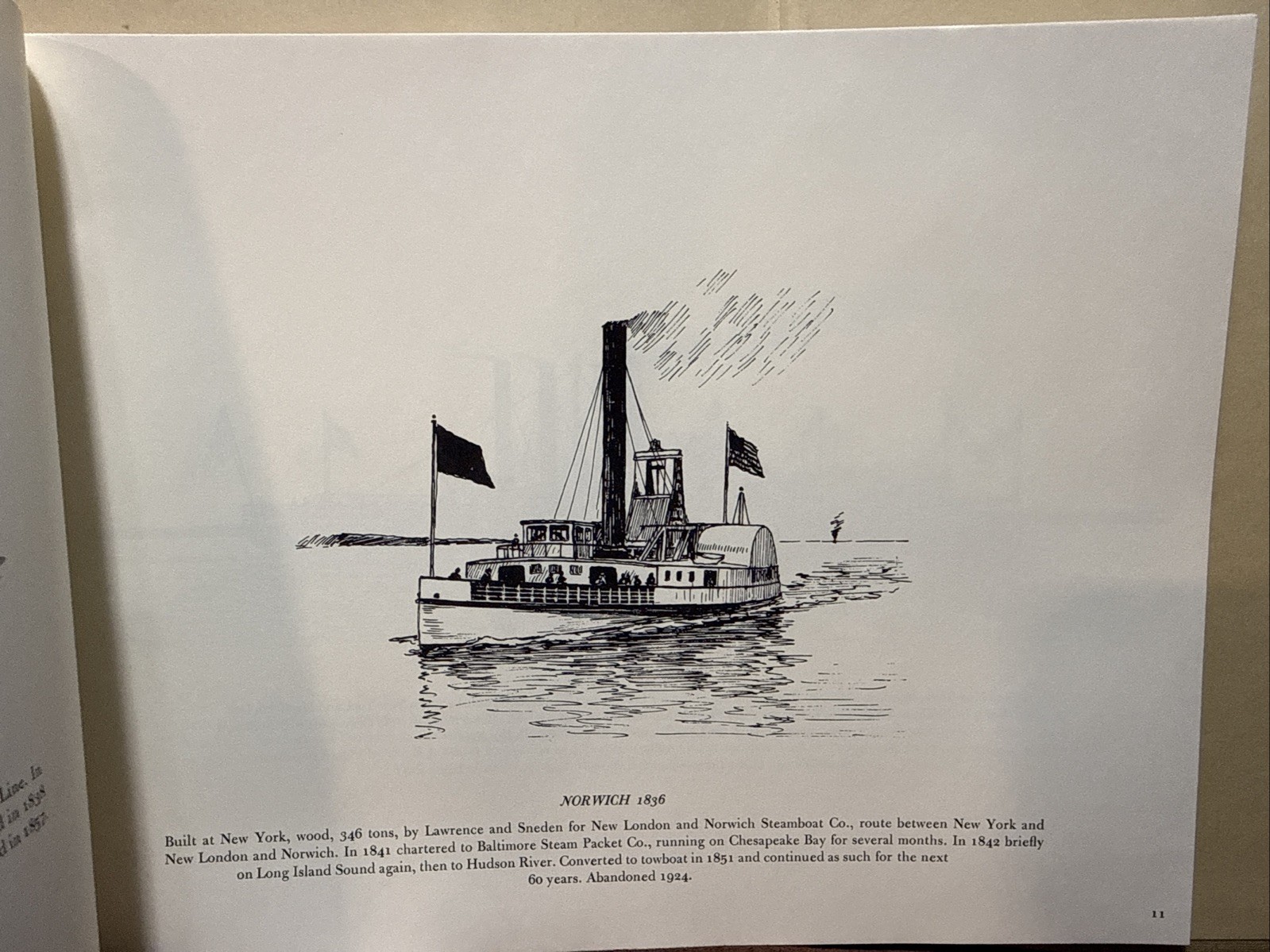 Long Island Sound And Narragansett Bay Steam Vessels – Drawings By Samuel Ward