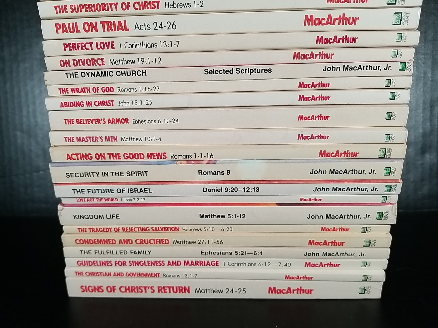 Lot of 31 John MacArthur Jr Study Christian Sermon Bible Study