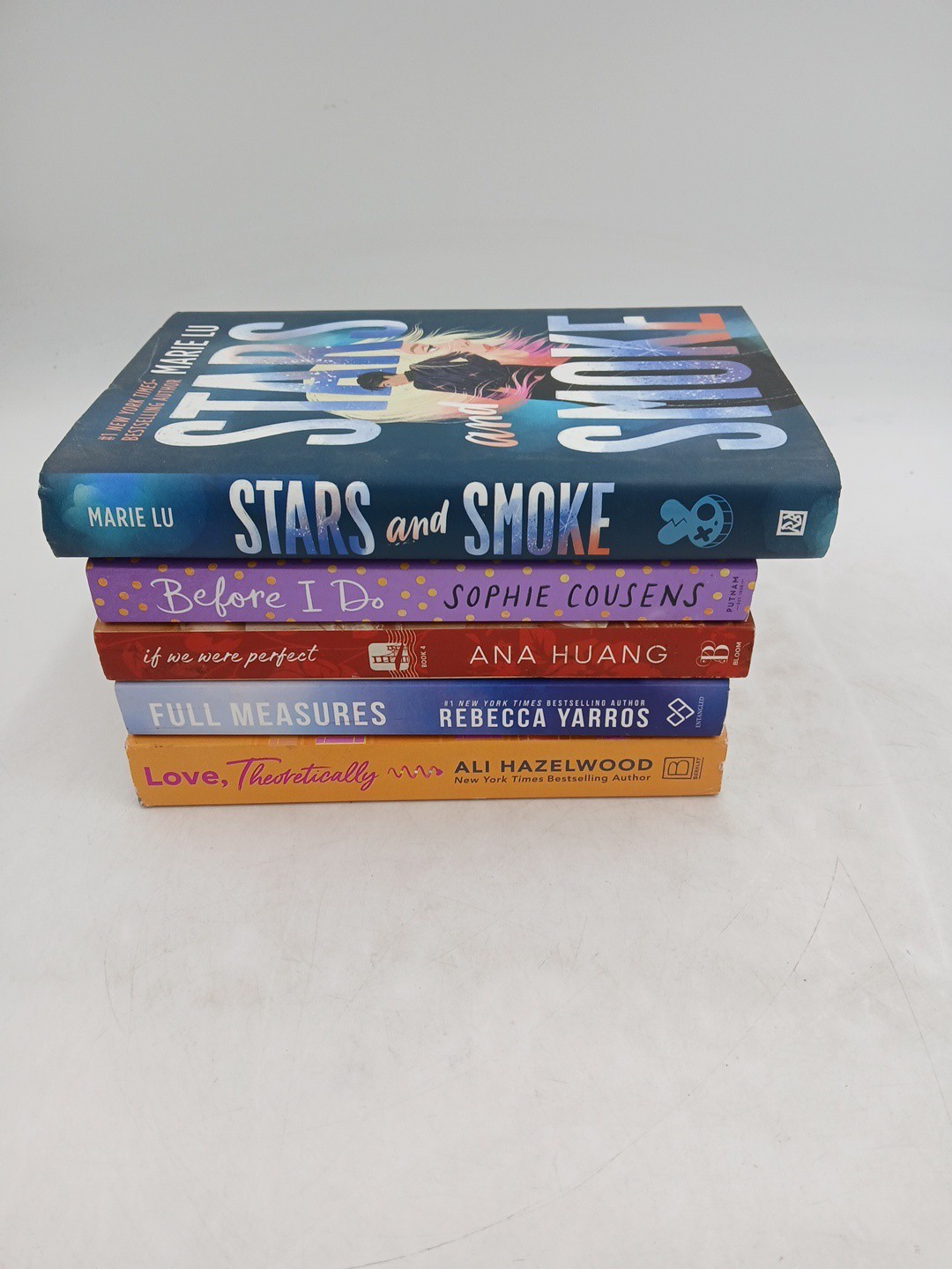 Romance Paperback Lot of 5 Full Measures Rebecca Yarros Ali Hazelwood Ana Huang