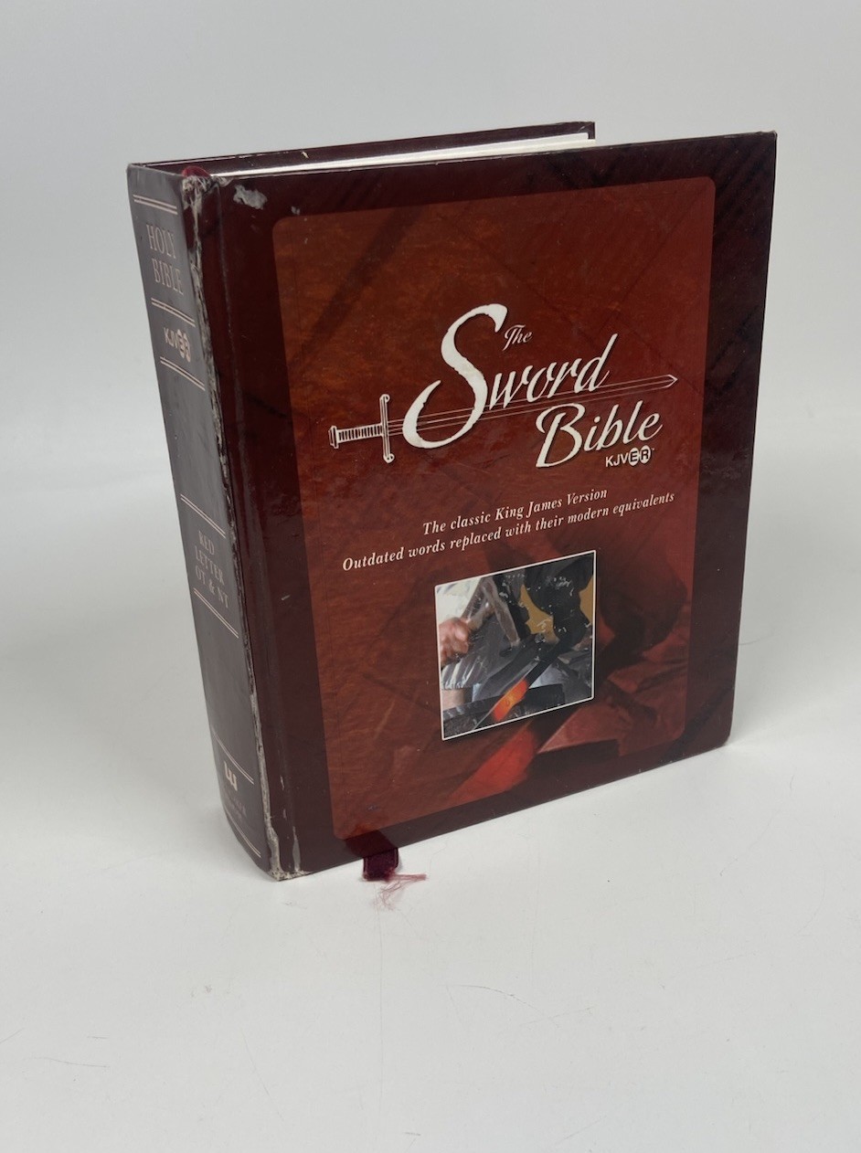 The Sword Bible KJVER Easy Reading Study Bible Large Print Red Letter Hardcover