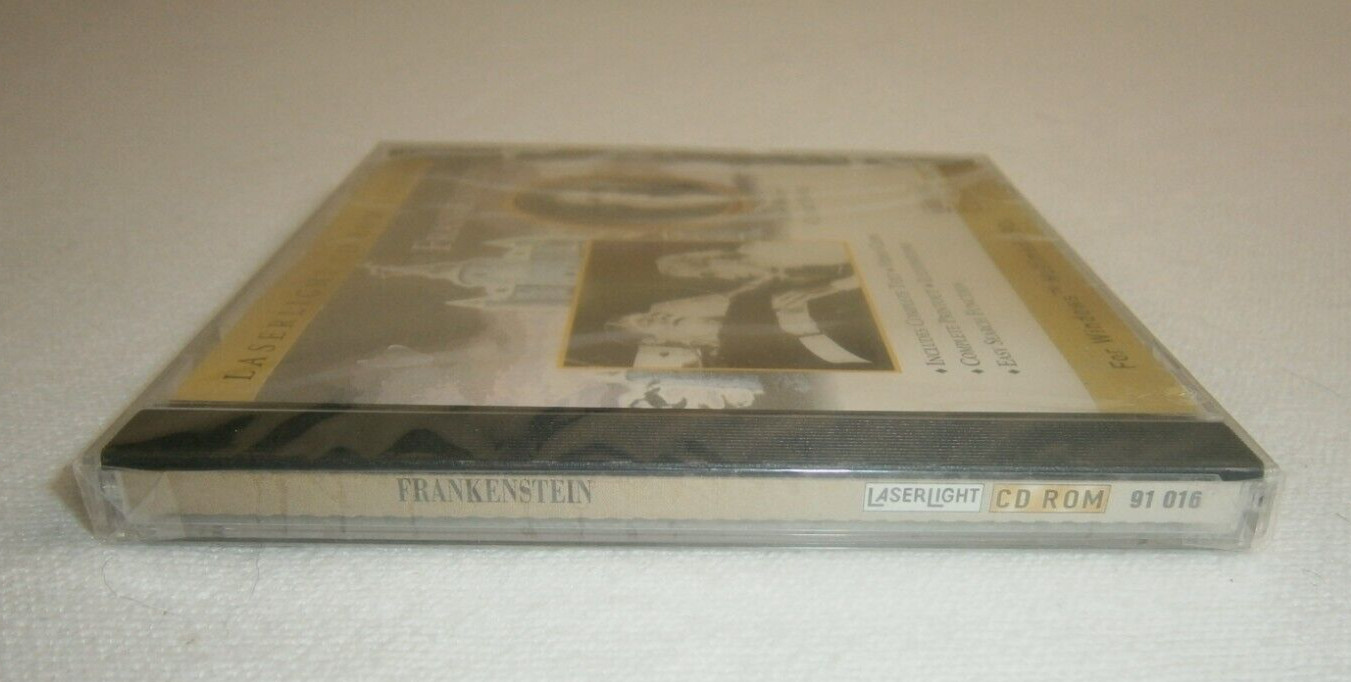 SEALED 1995 FRANKENSTEIN PC/CD-ROM NOVEL VIDEO CLIPS LASERLIGHT LIBRARY HORROR
