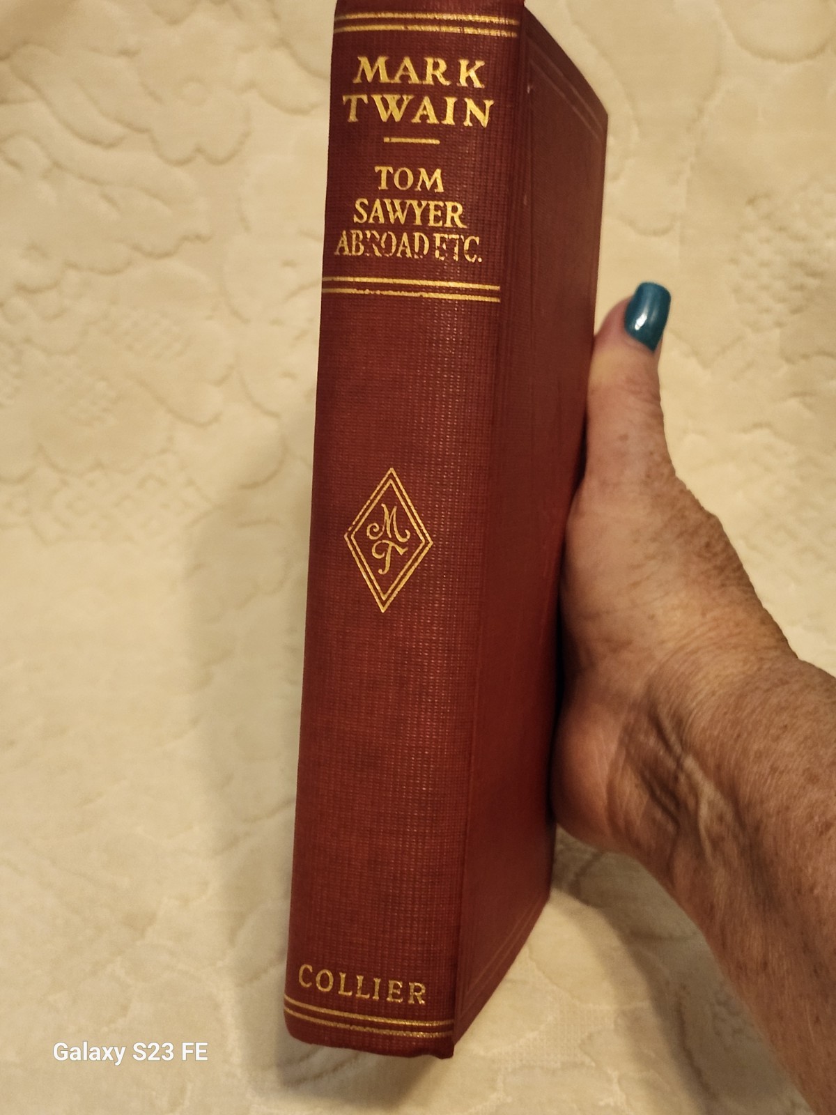 Tom Sawyer Abroad by Mark Twain 1924 Collier & Son VTG Hardcover Red