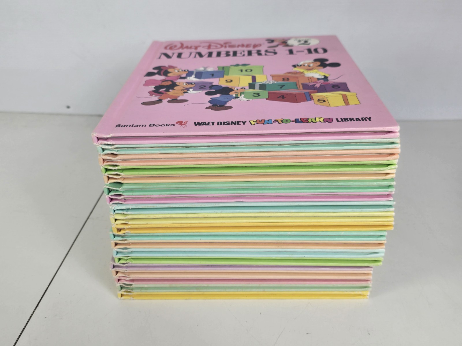 Walt Disney 1983 Fun-To-Learn Library Hardcover Book Set 1-19 Complete VGC