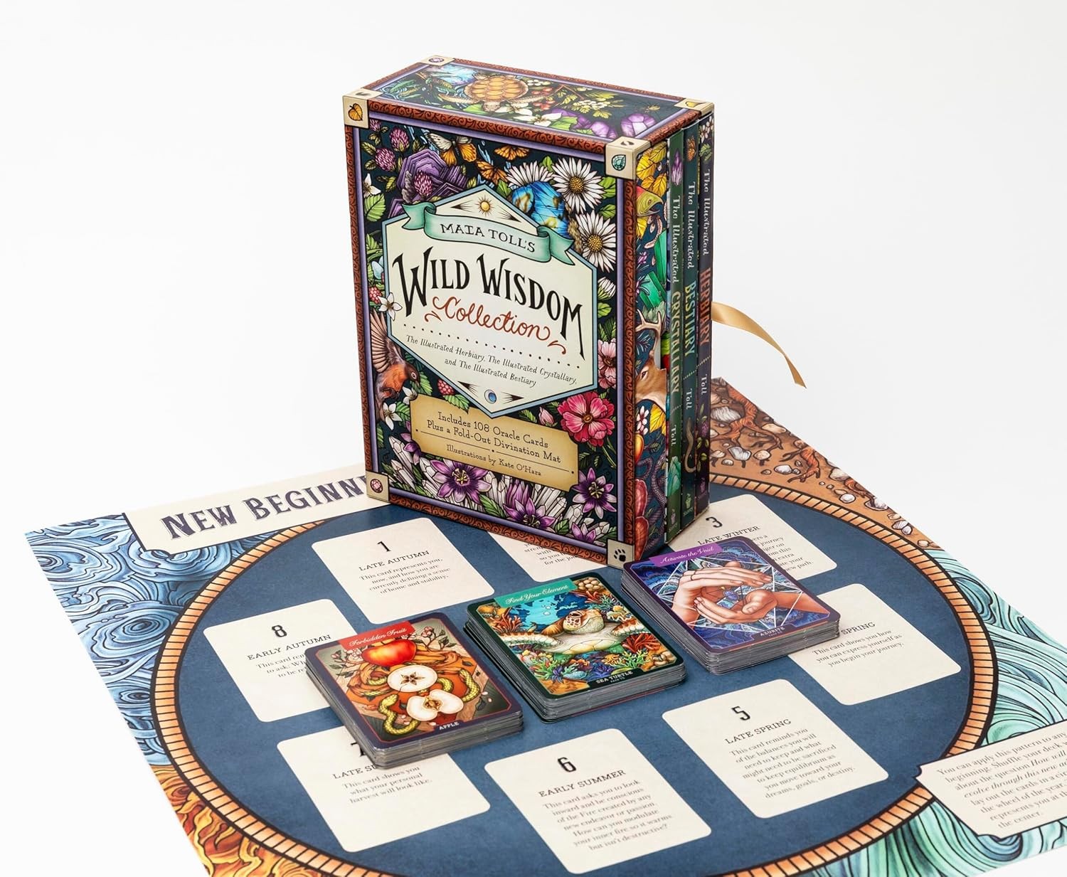 Wild Wisdom Collection A Three-Book Set; Includes 108 Oracle Cards Hardcover New