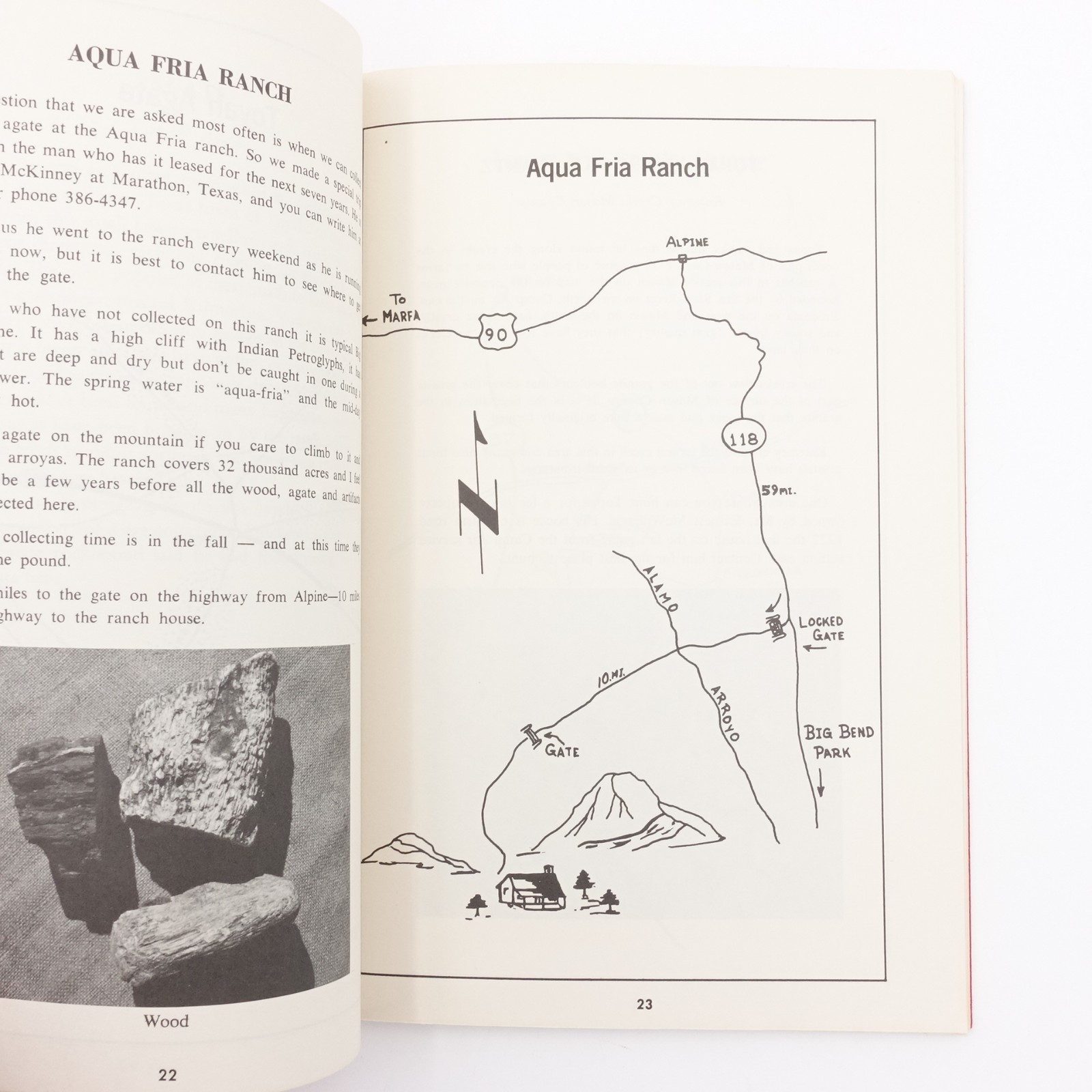 Gem Trails of Texas by Bessie W. Simpson Fourth Revised Edition 1975 GC 88 pages