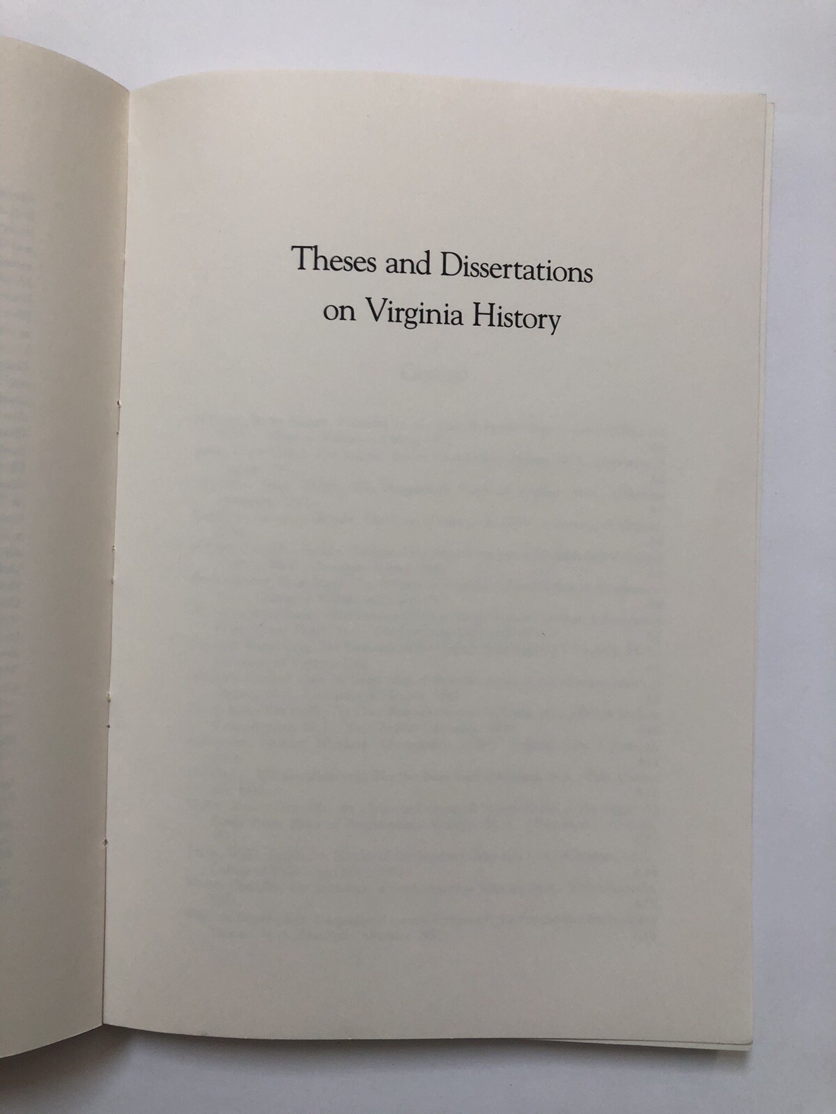 Theses and Dissertations on Virginia History: A Bibliography by Richard R….