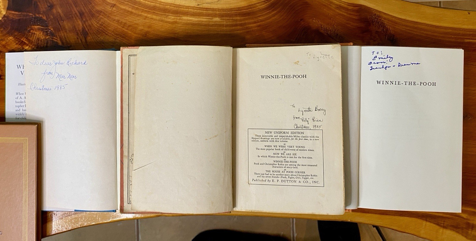 Lot of 7 VTG Winnie the Pooh books 1935