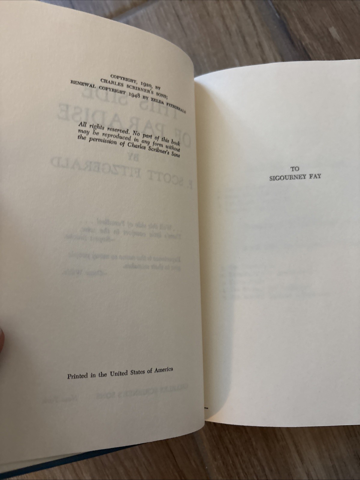 F. SCOTT FITZGERALD 3 Book Lot, F. Scott Fitzgerald, Scribner’s Sons, NY