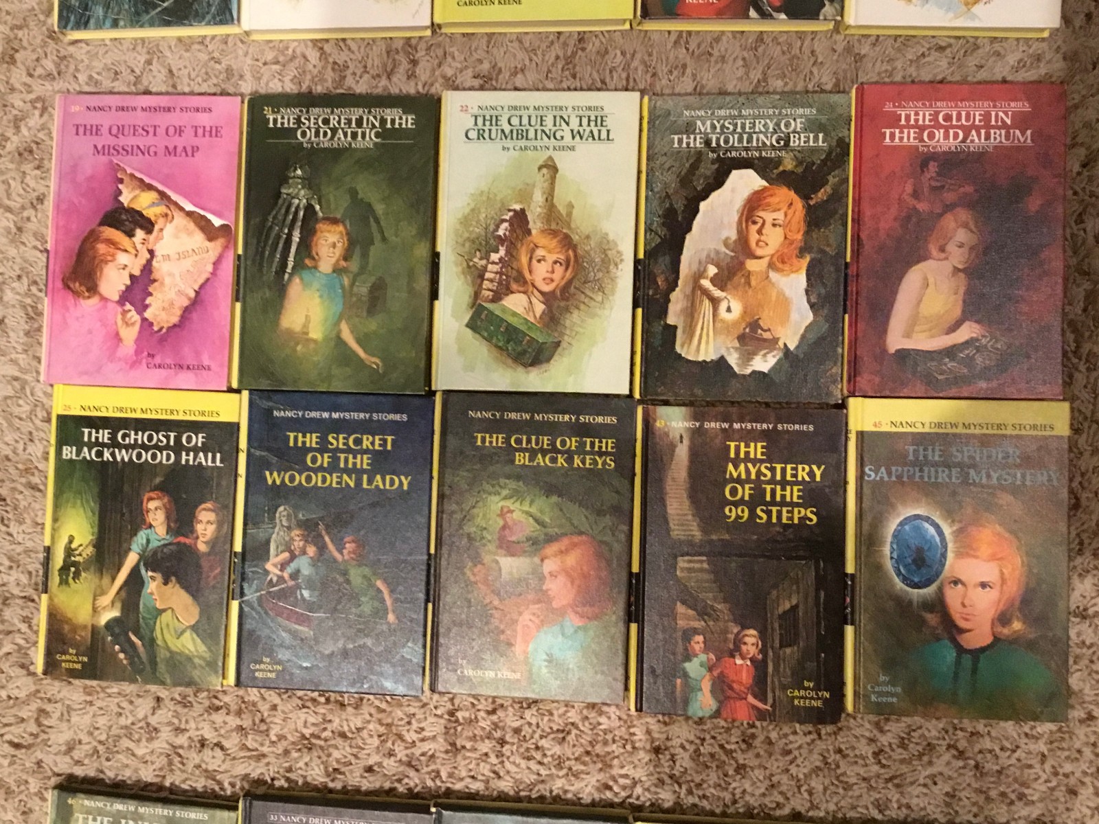 30 Nancy Drew Mystery Stories – All Matte Hardcover Edition Books- 50’s and 60’s