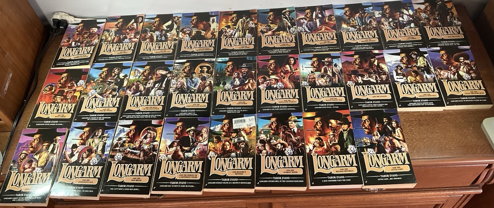 Vintage Longarm by Tabor Evans LOT OF 55-Books 301-356 Western Romance