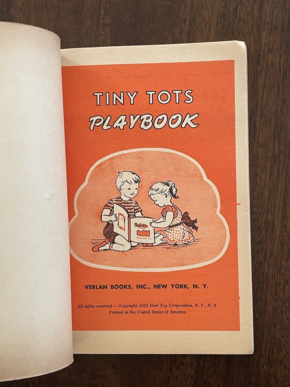 Tiny Tots Age 4 to 8 Playbook Keep Busy Book 1953 Kids Activities Nice Condition
