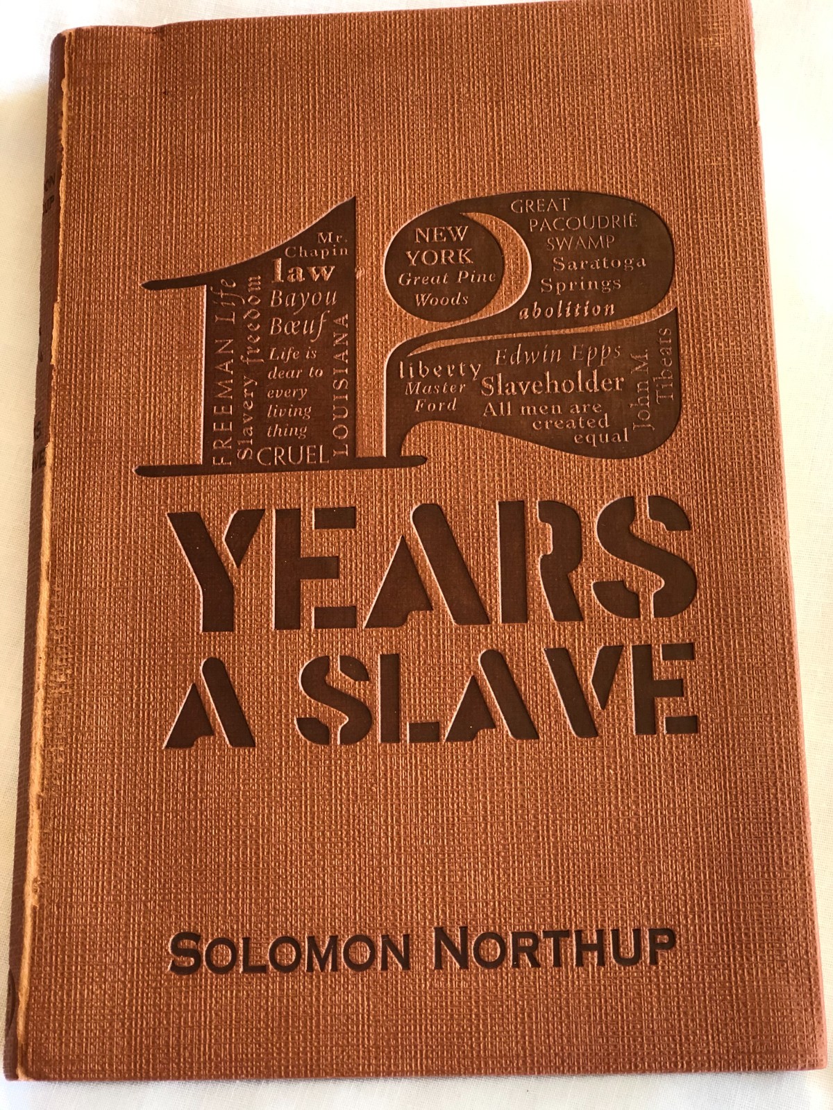 12 TWELVE YEARS A SLAVE by Solomon Northup Faux Leather Bound 2014 SCARCE