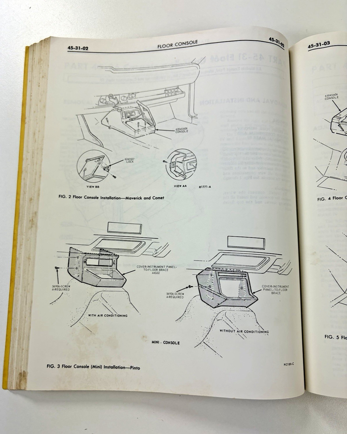 1973 Ford Factory Car Shop Repair Service Manual Volume 1 4 and 5