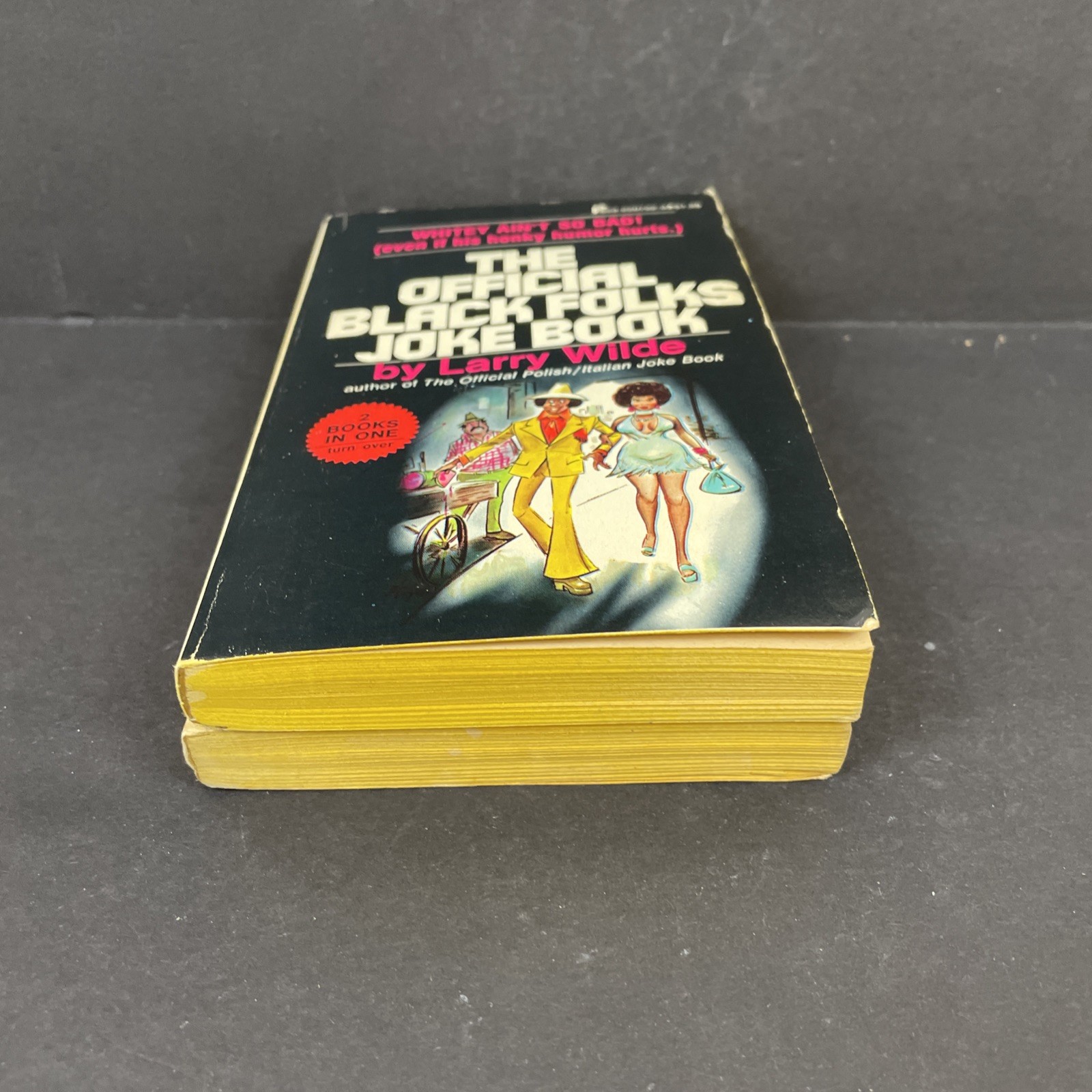 VTG Set of 2 The Official Black/White & Polish/Italian Joke Books by Larry Wilde