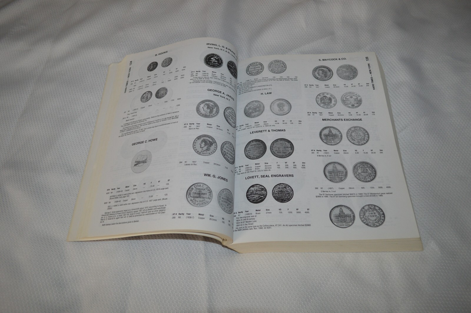 STANDARD CATALOG OF UNITED STATES TOKENS 1700-1900 ~ 2ND EDITION ~ V.G.C. # 2