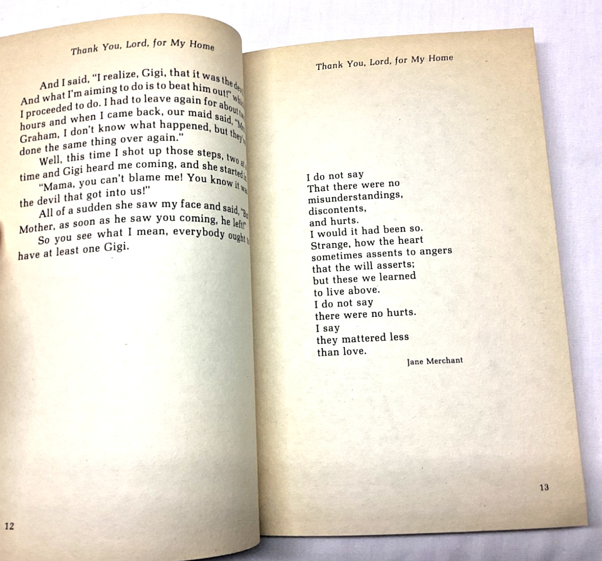 Thank You, Lord, for My Home Gigi Tahividian Billy Graham Christian Book