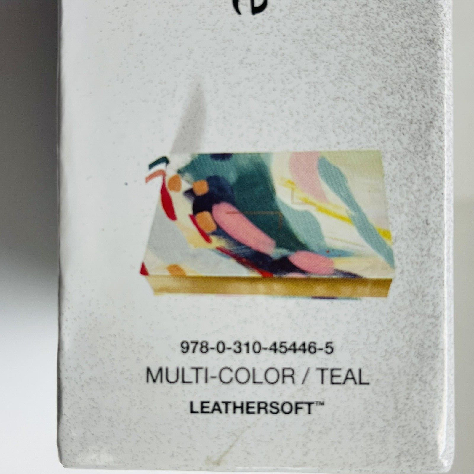 New The Jesus Bible NIV MultiColor Teal Leathersoft Comfort Print Ribbon Boxed