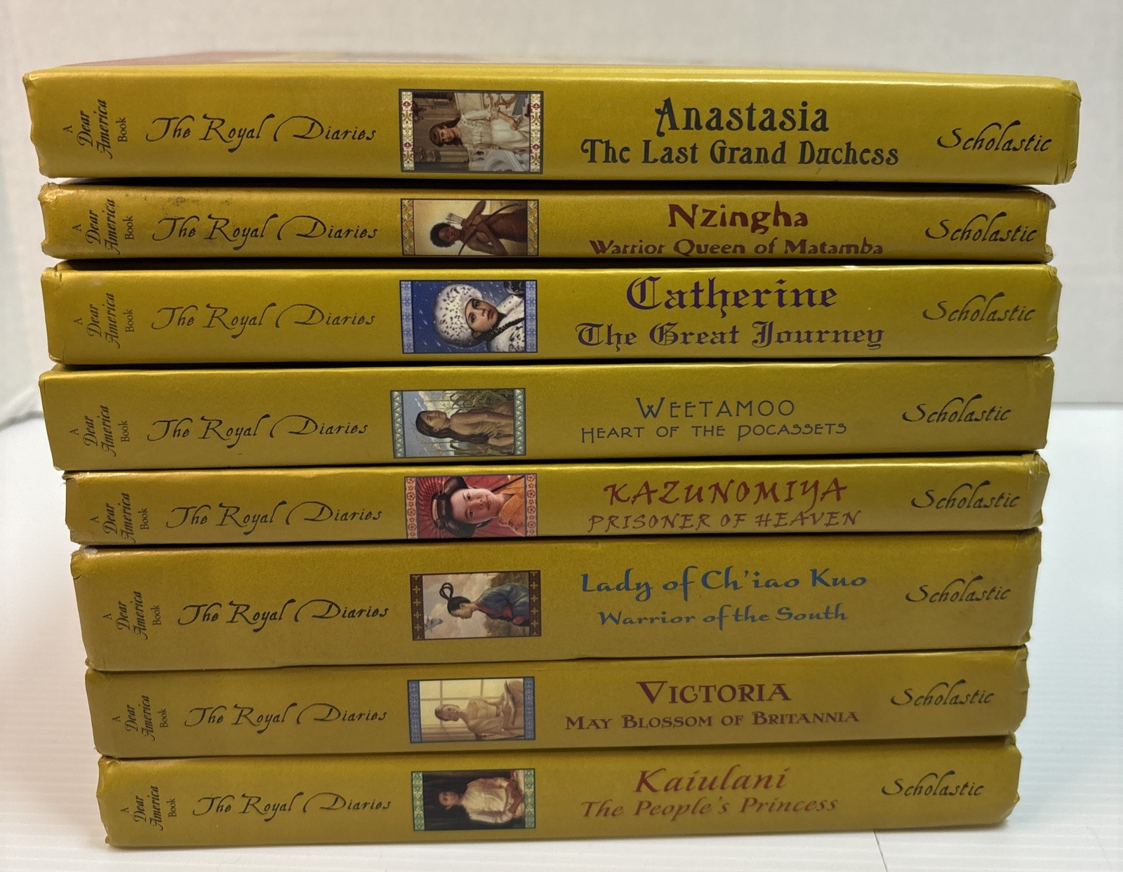 The Royal Diaries Lot of 8 Catherine Nzingha Anastasia Weetamoo Victoria etc.