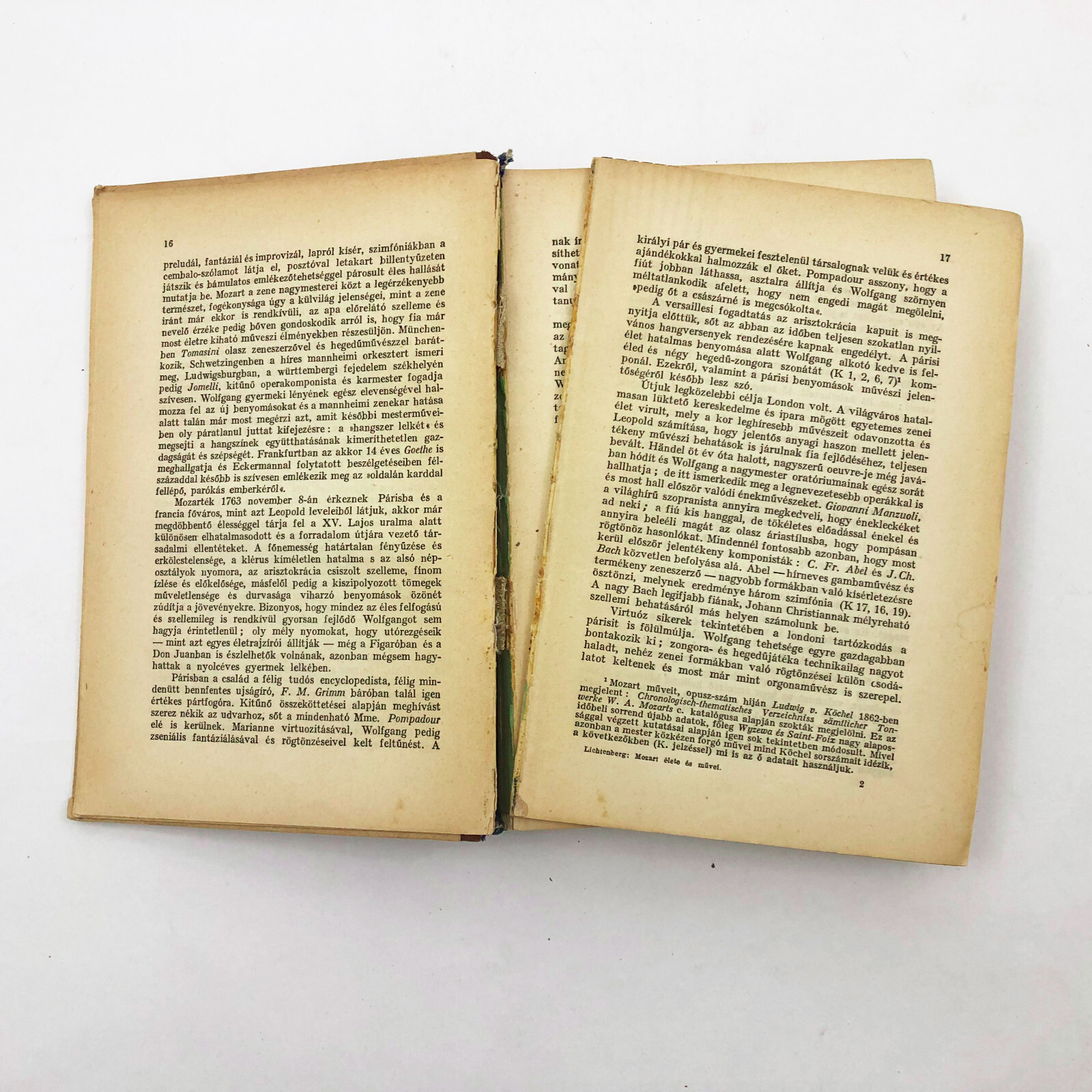 Vintage Mozart Elete Es Muvei by Lichtenbert Emil 342 pages 1943 Hungarian