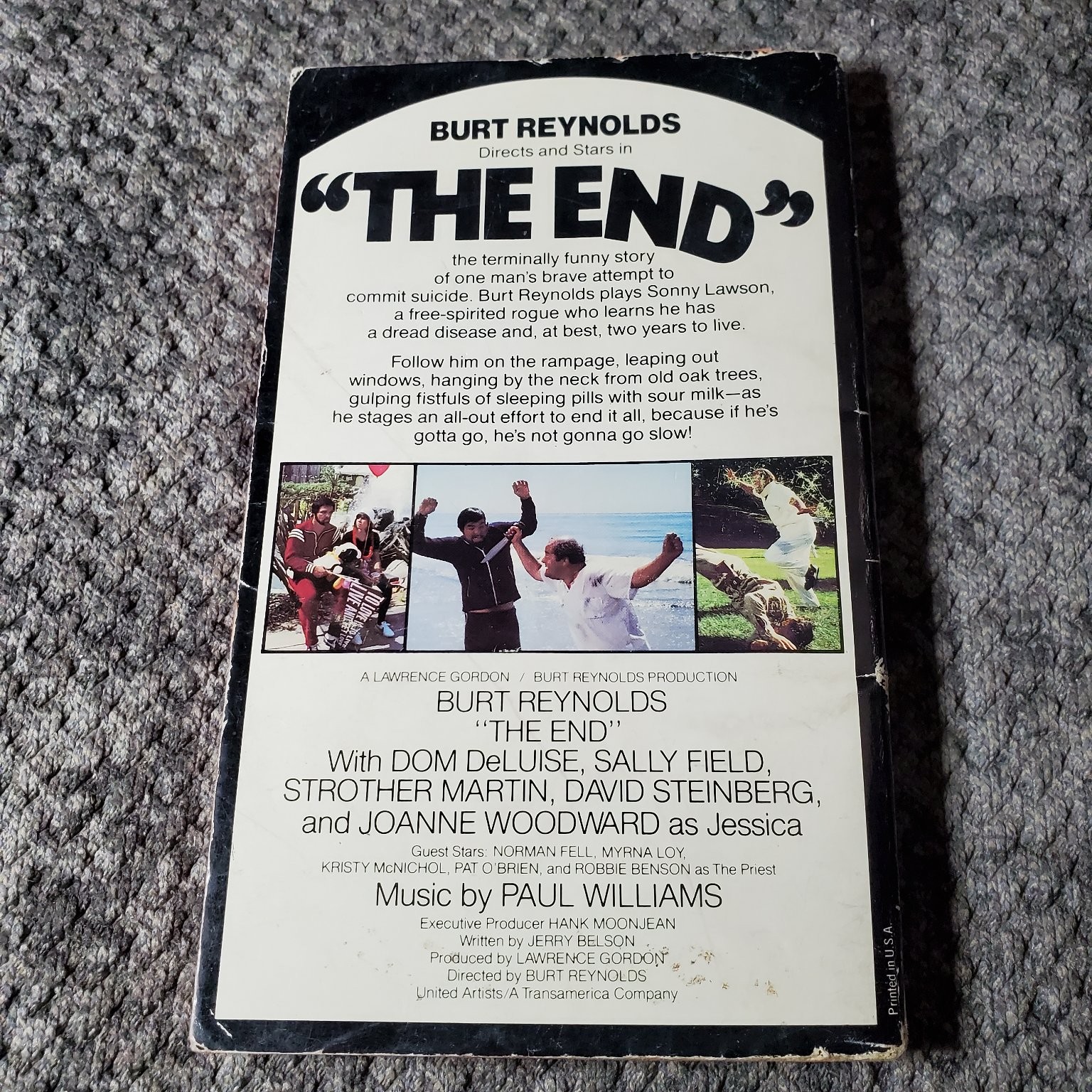 The End Carol Sturm Smith 1978 First Avon Printing Burt Reynolds Film Novel Avon