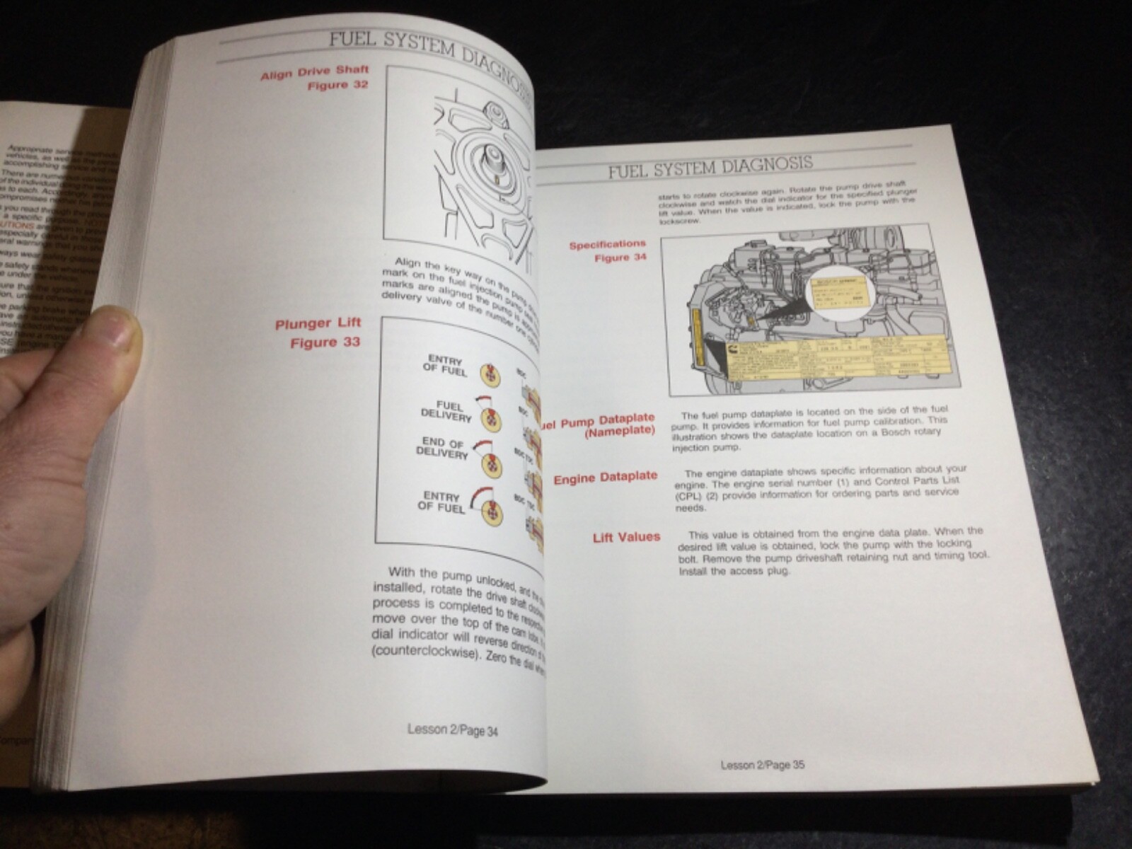 1992 Ford FD-1060 5.9L & FD-1460 8.3L Cummns Diesel Engine OEM Training Manual