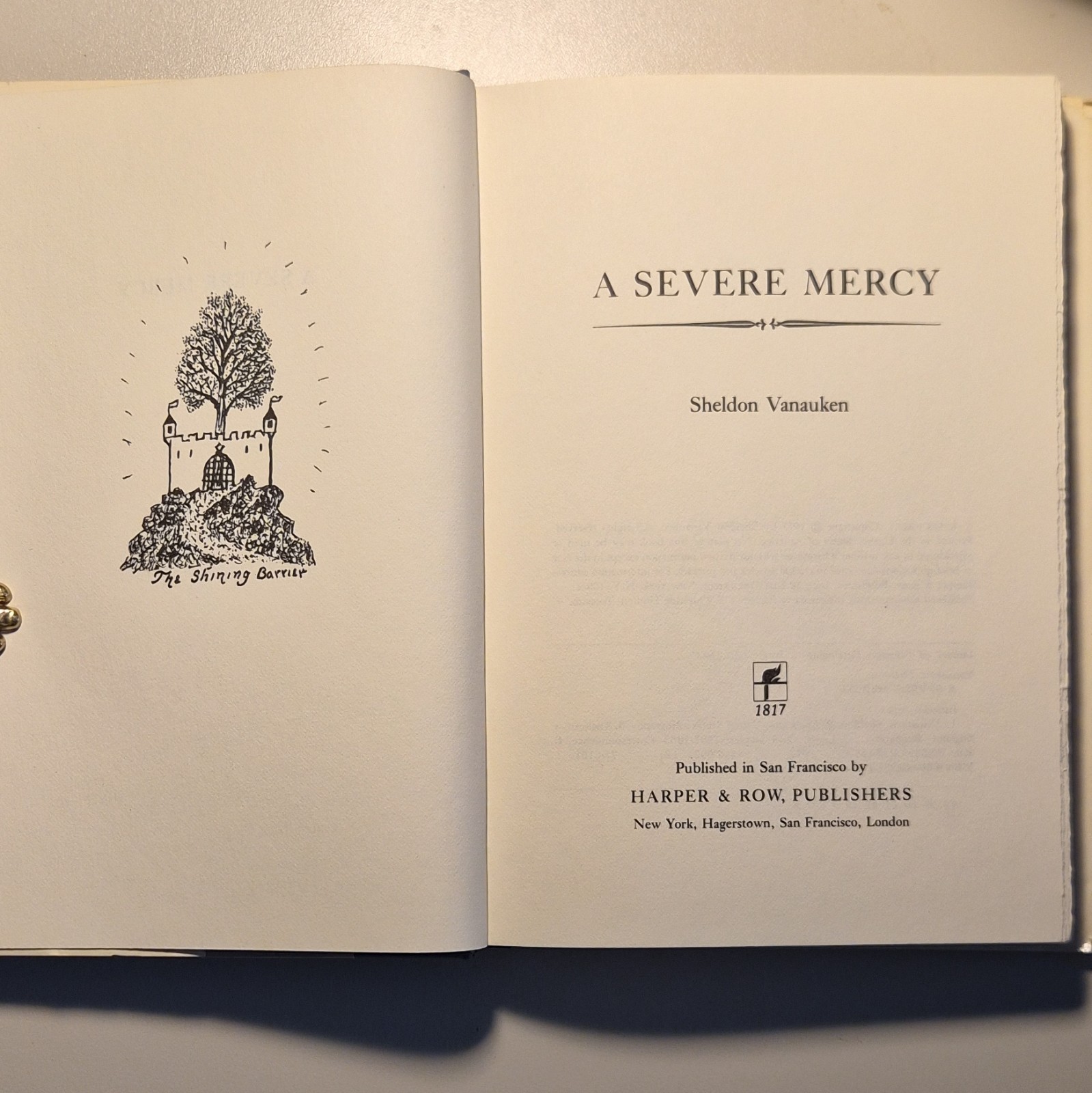 Sheldon Vanauken A Severe Mercy Hardcover w/ Dust Jacket Harper & Row 1977