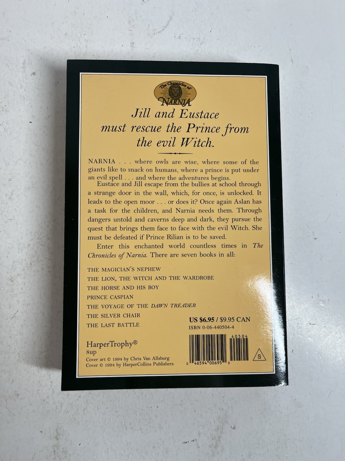 The Chronicles of Narnia – C.S. Lewis – 7 Book Paperback Set, 1994 Complete