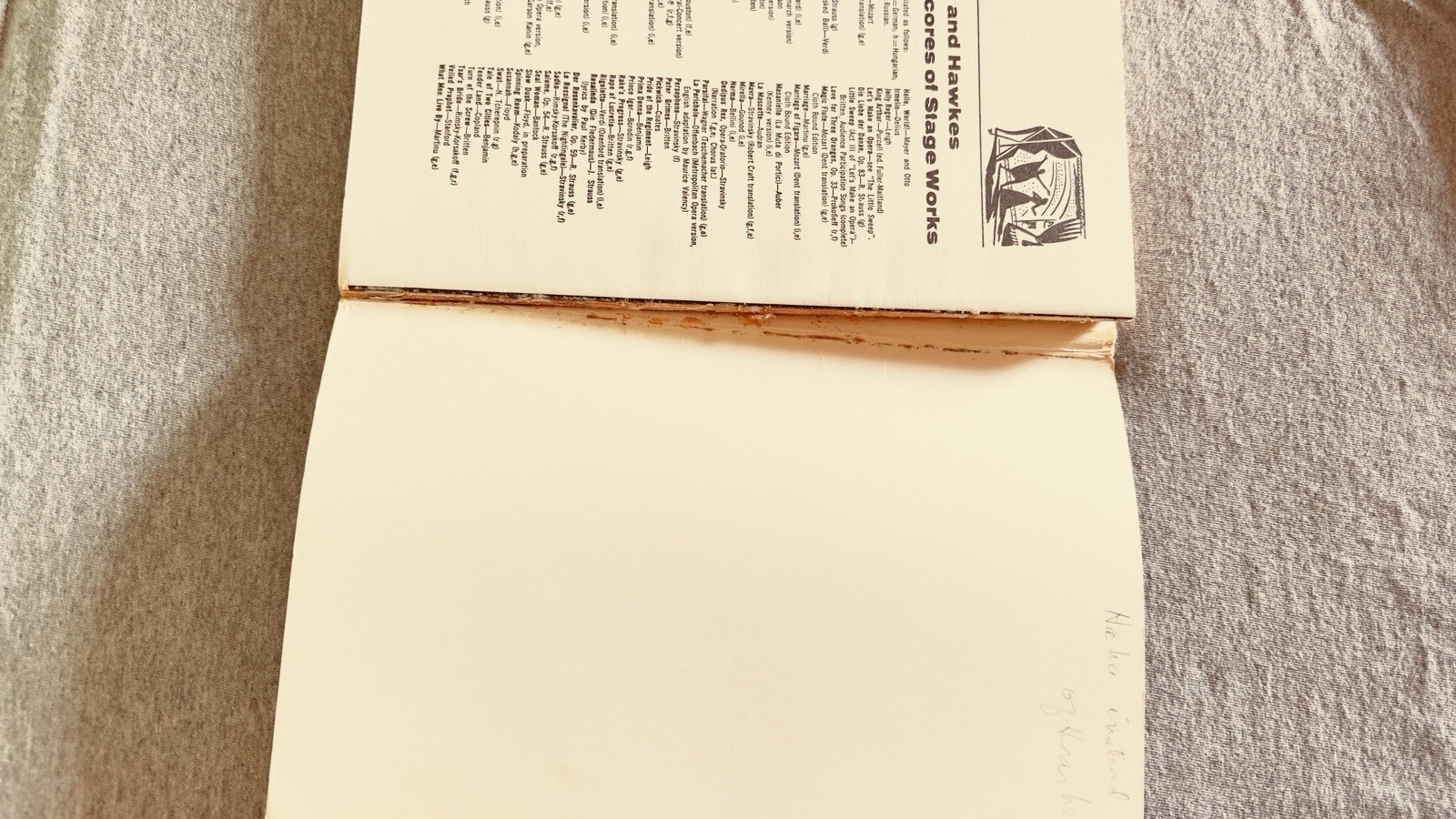 La Perichole Libretto Book Jacques Offenbach Boosey and Hawkes 1957, 241 Pages