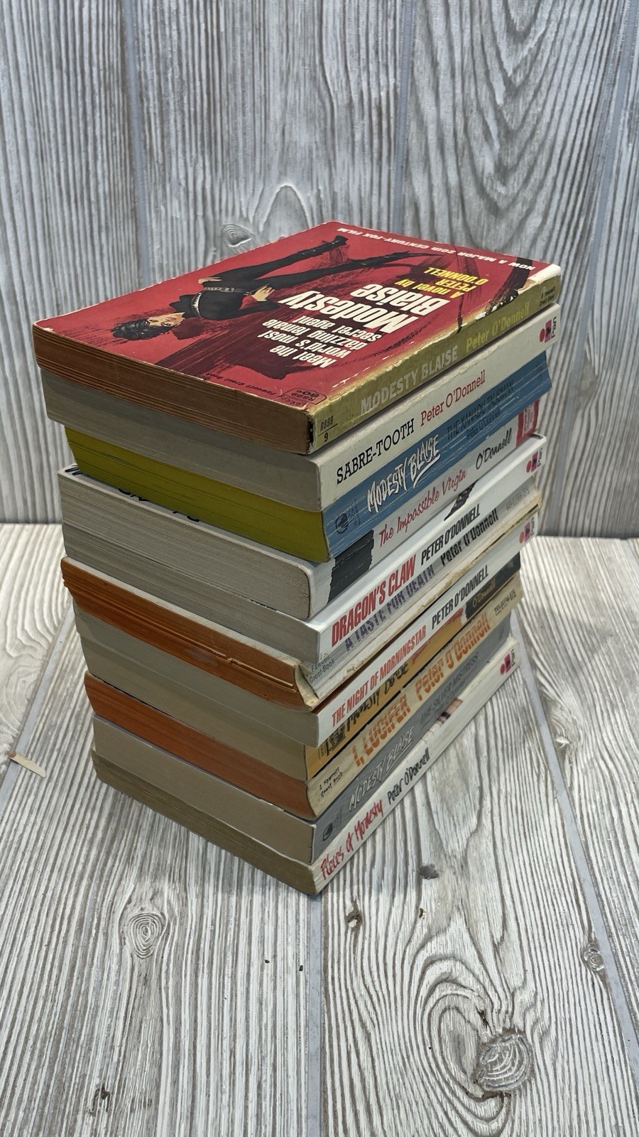 Modesty Blaise Paperback Lot of 11 Peter O’Donnell VTG 1960-80s Spy Espionage