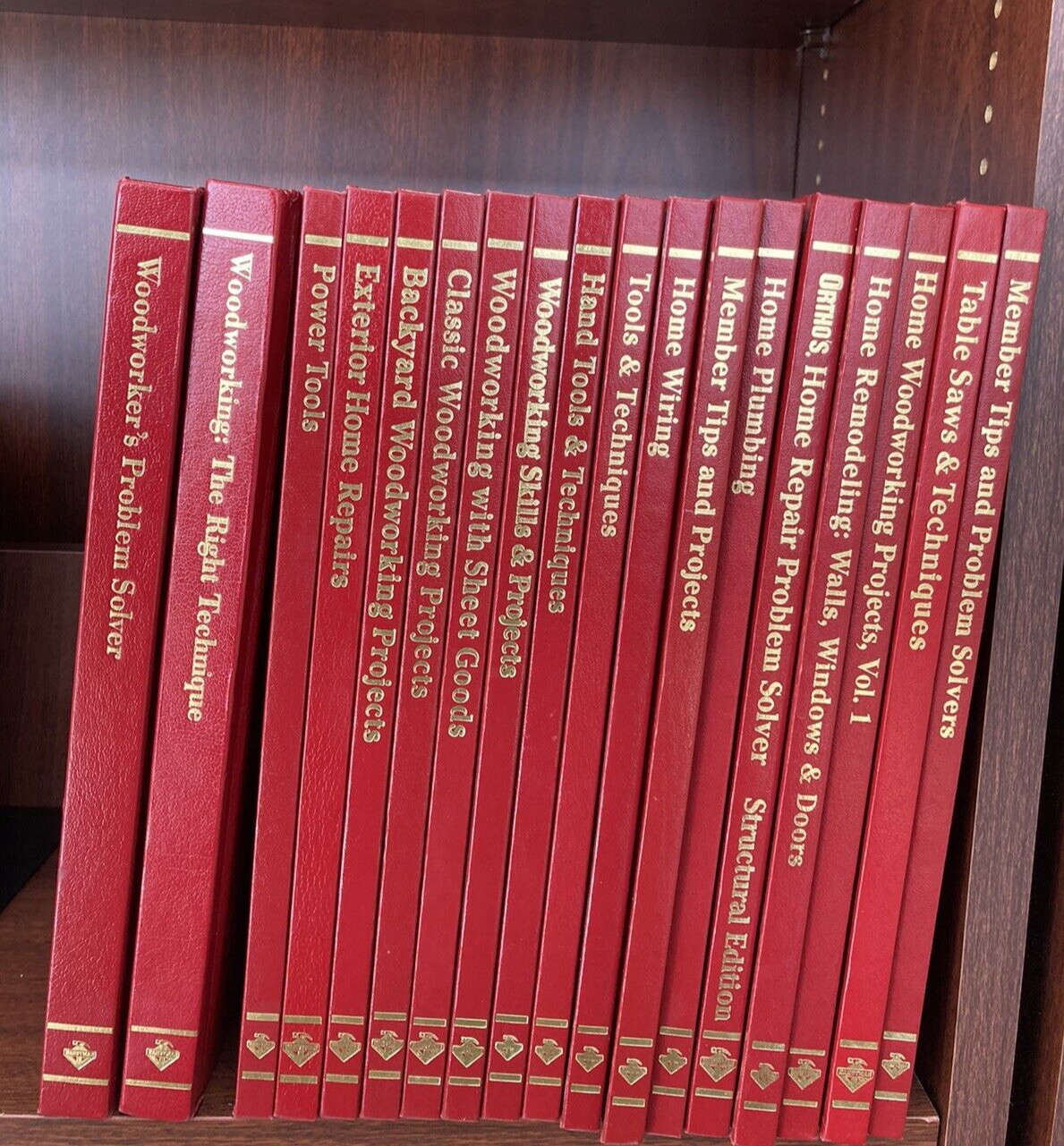 Lot Of 18Handyman Club of America Hardcover Books Wood Working Home Repair