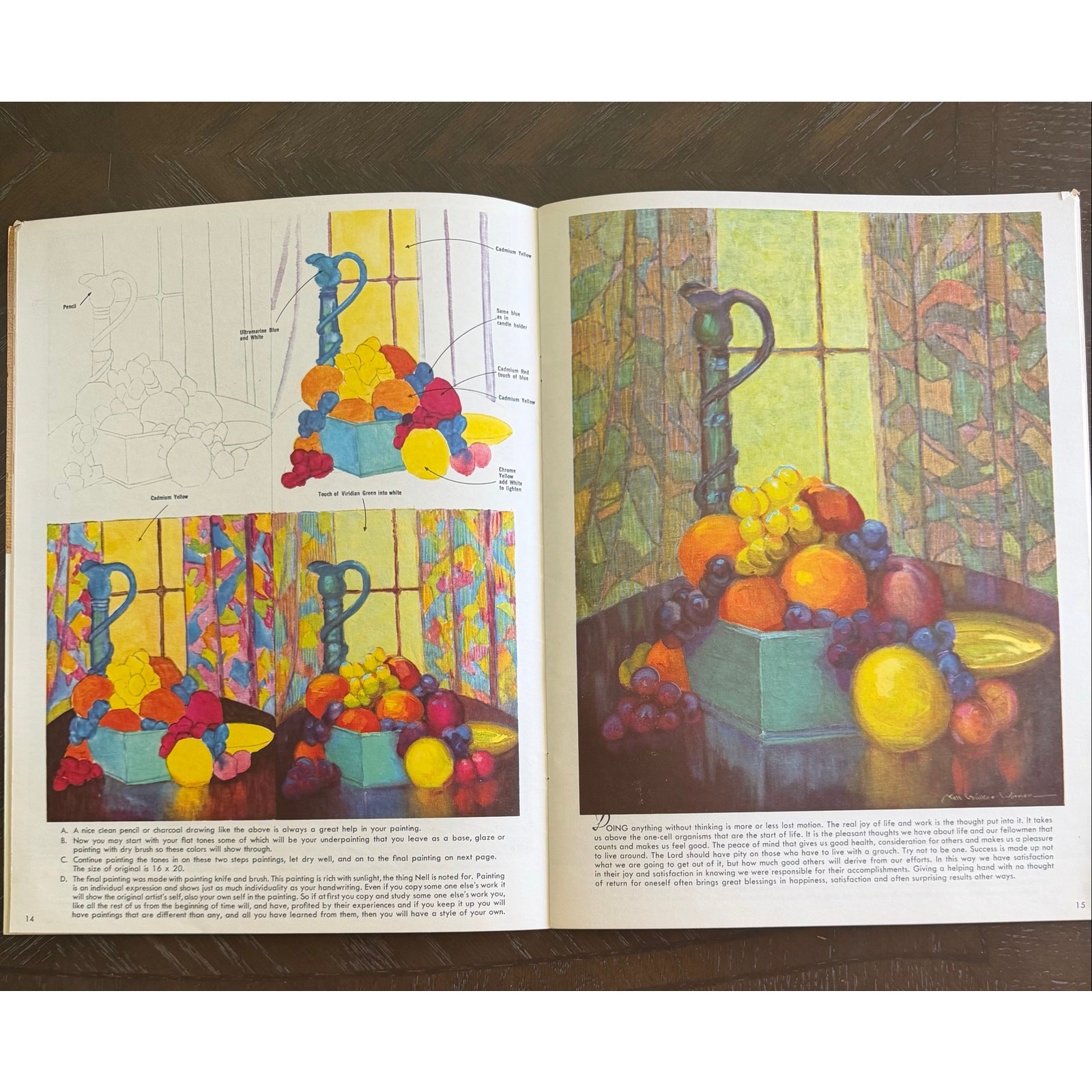 Vintage 1965 Walter Foster Oil Painting Book No 4 New Edition Art Instruction