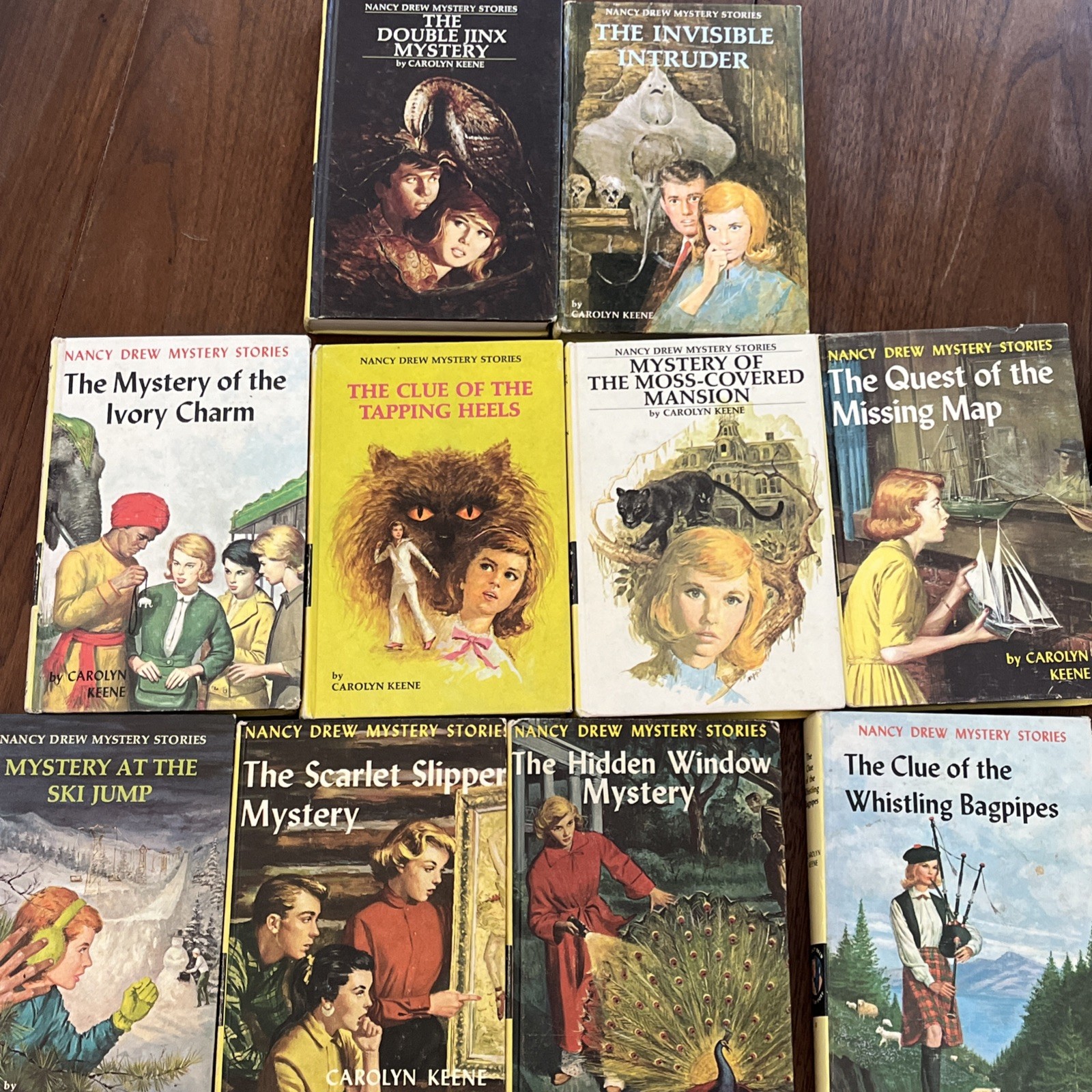 Nancy Drew Mystery Stories lot of 10 Books