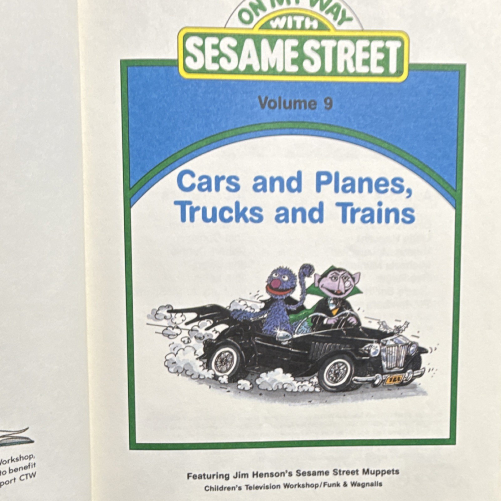 On My Way with Sesame Street Hardcover Lot (4 Books) Vol 3,4,8,9 Illustrated