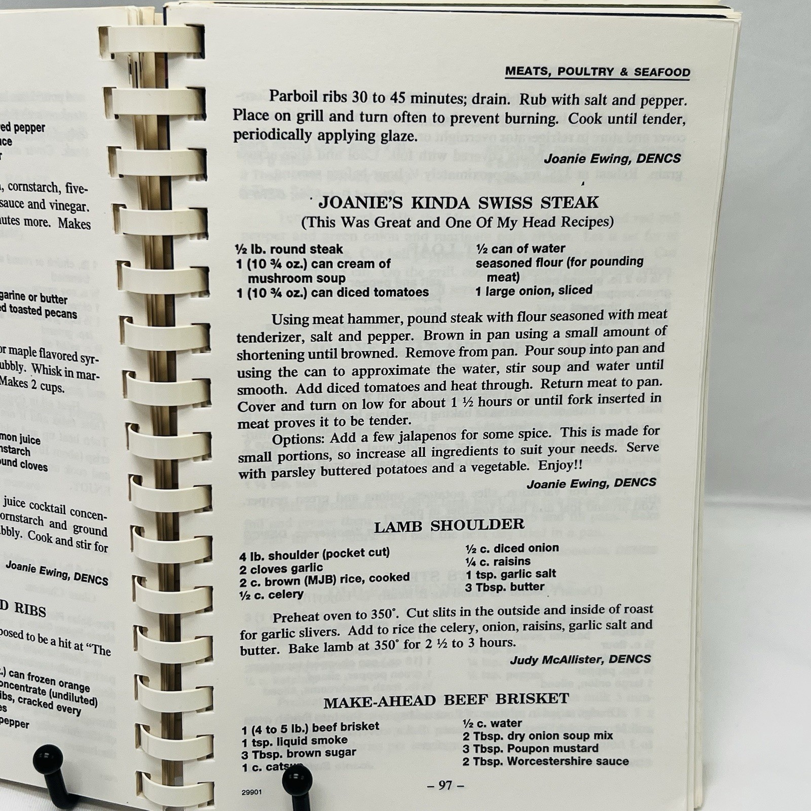 Heart & Soul Cookbook Spiral Bound 1996 Vintage Cookbook 242 Pages