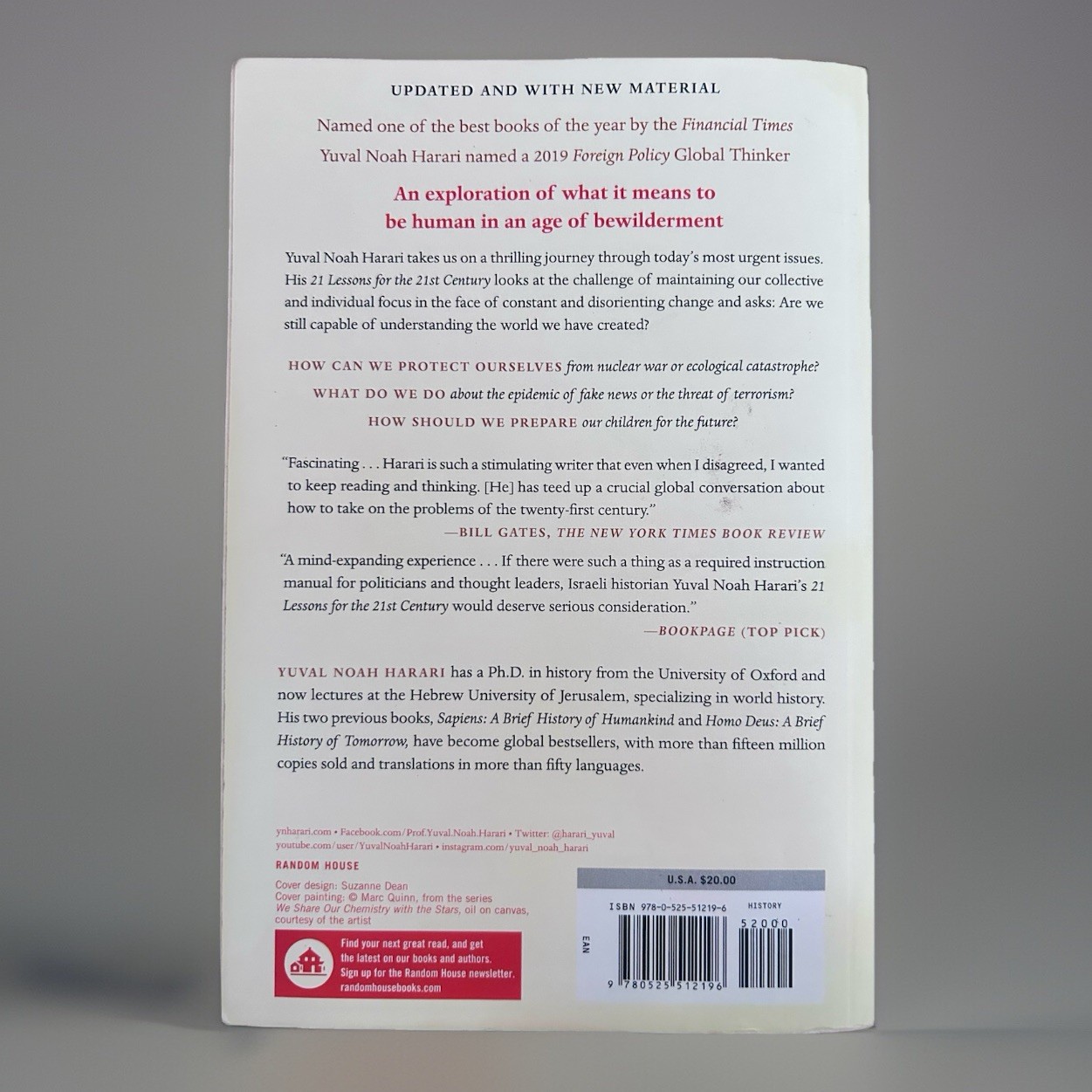 21 Lessons for the 21st Century by Yuval Noah Harari (2019, Trade Paperback)