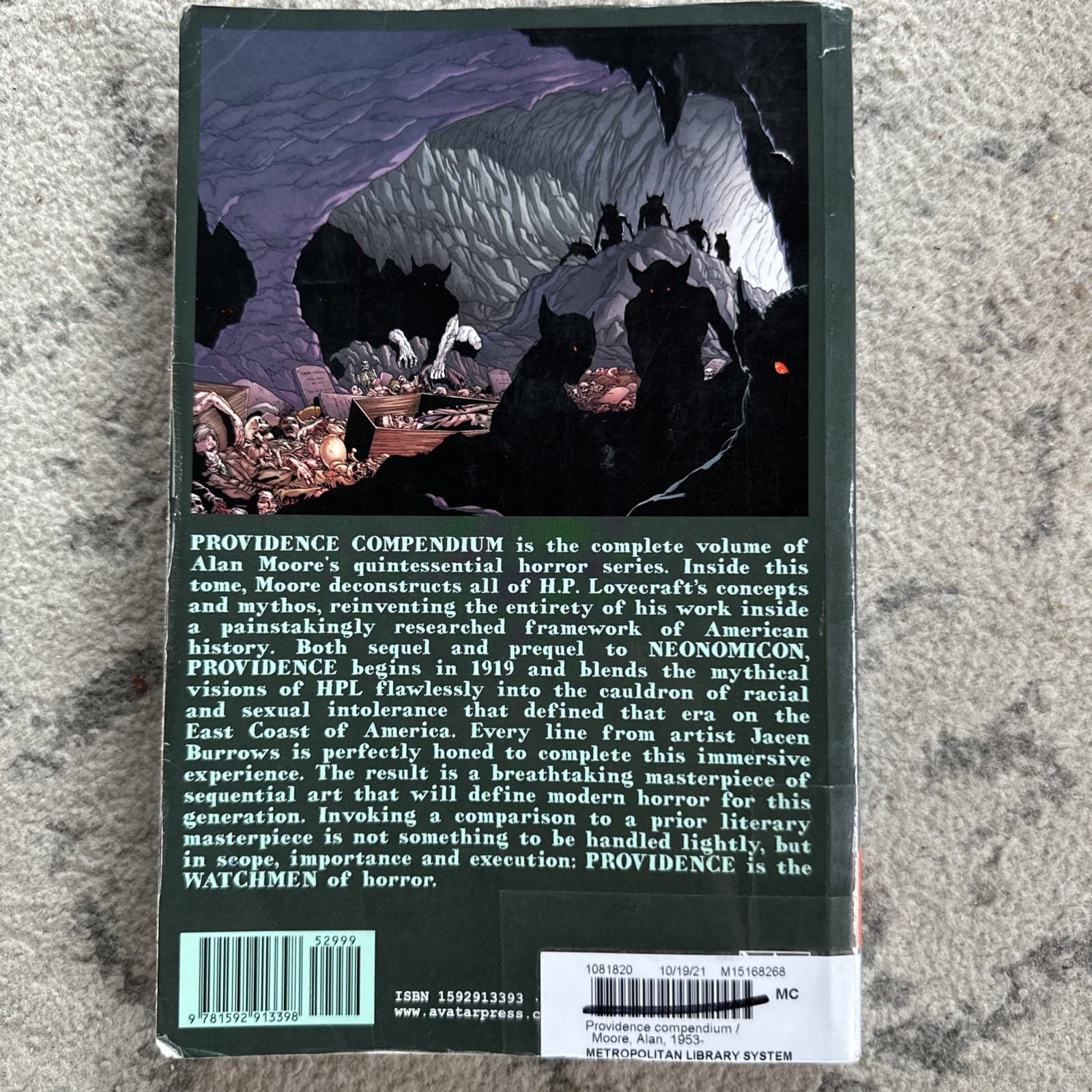 Avatar Providence Compendium Alan Moore Burrows Tpb Comic 2021