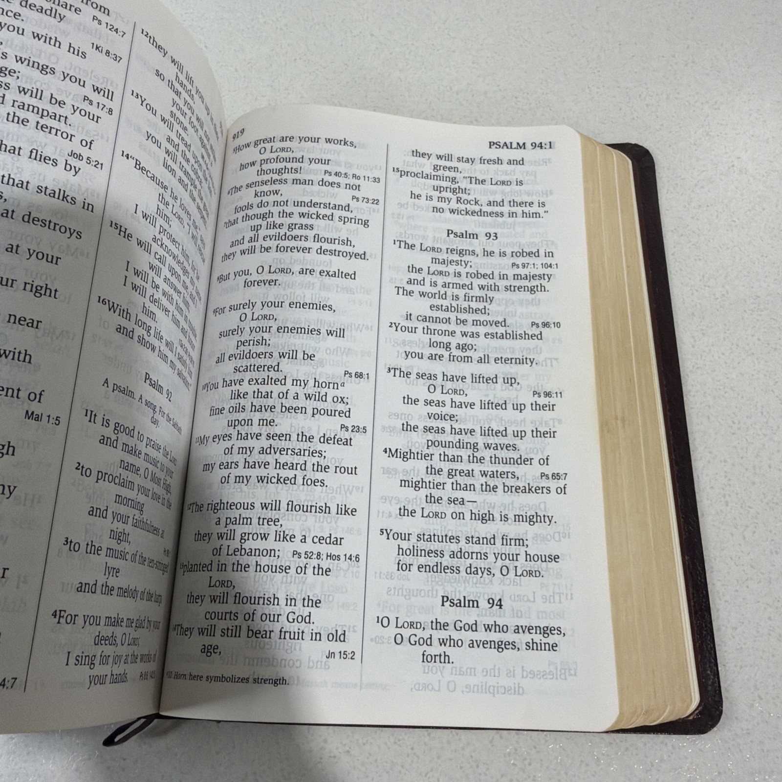 NIV 1984 Giant Print Reference Bible – Burgundy Imitation Leather