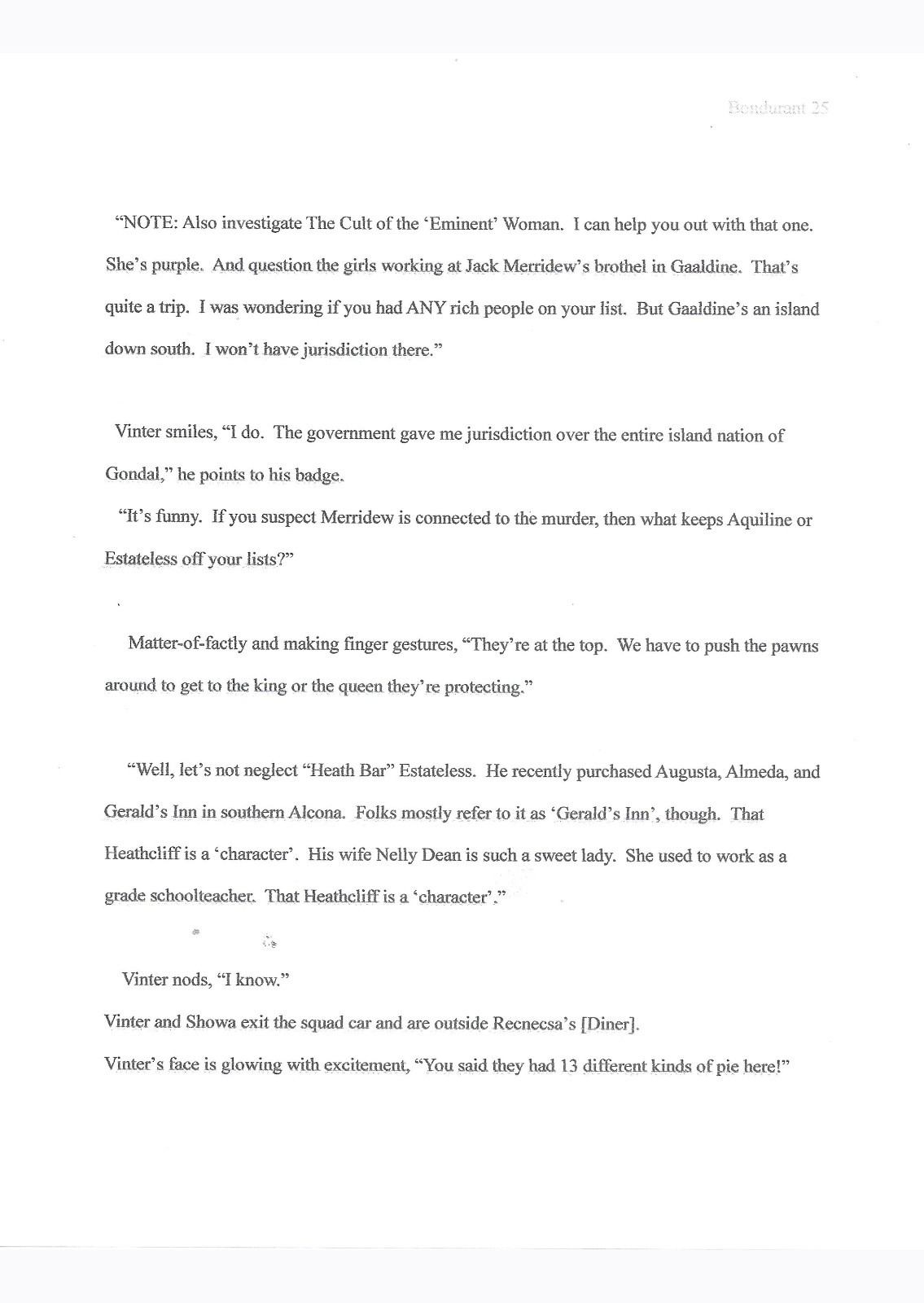 THRUSHCROSS GRANGE & SUPERFLUOUS Nonsense, Durant Books – novella & art